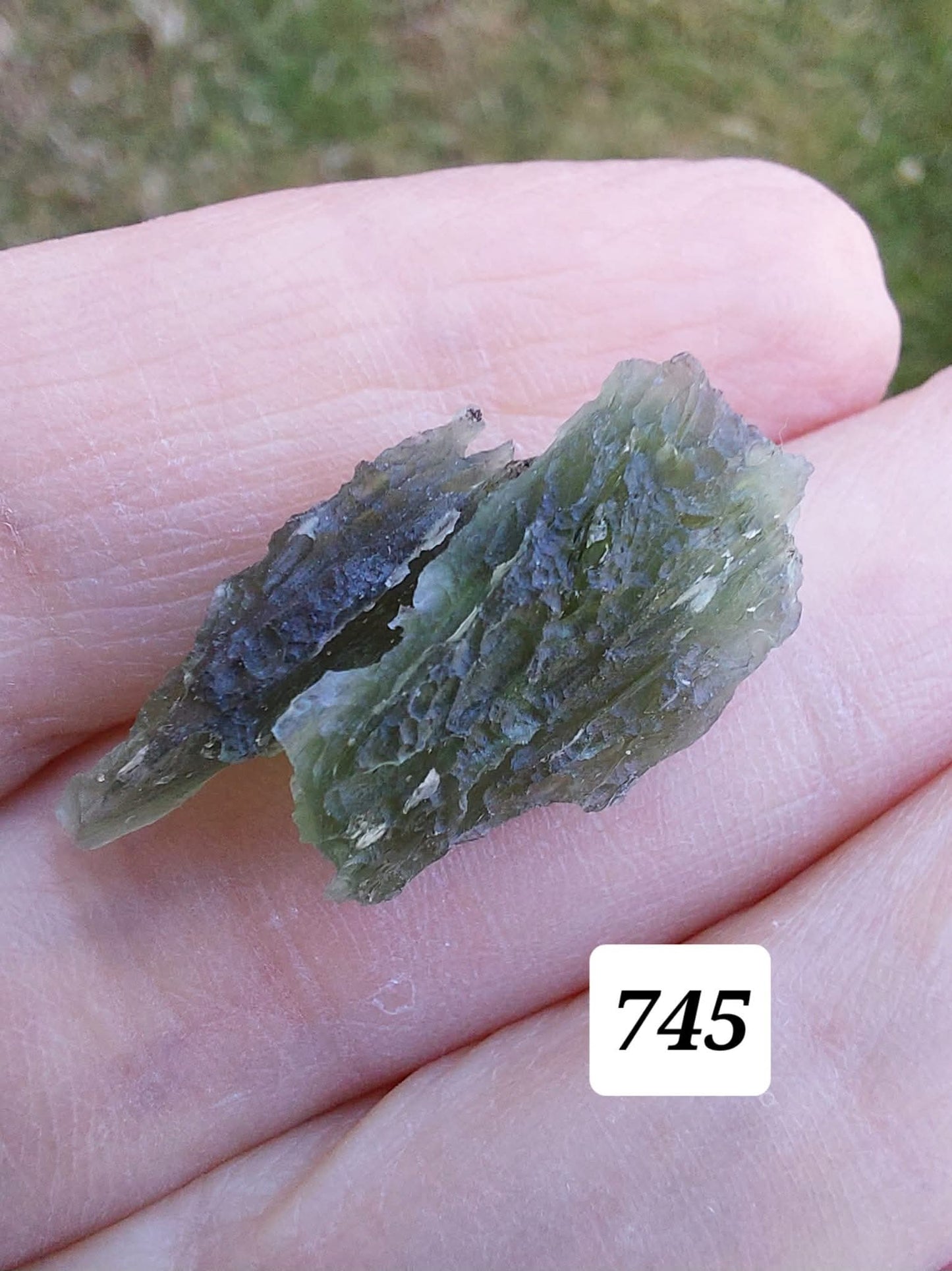 Moldavite Piece, ANGEL CHIME, 2.18g, Tektite (Ref: 745)