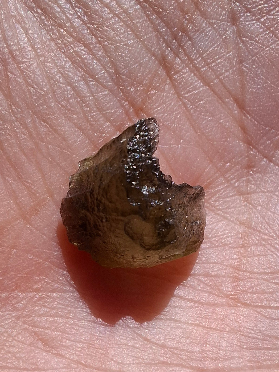 Moldavite Piece, 0.81g, Tektite (Ref: 1400)
