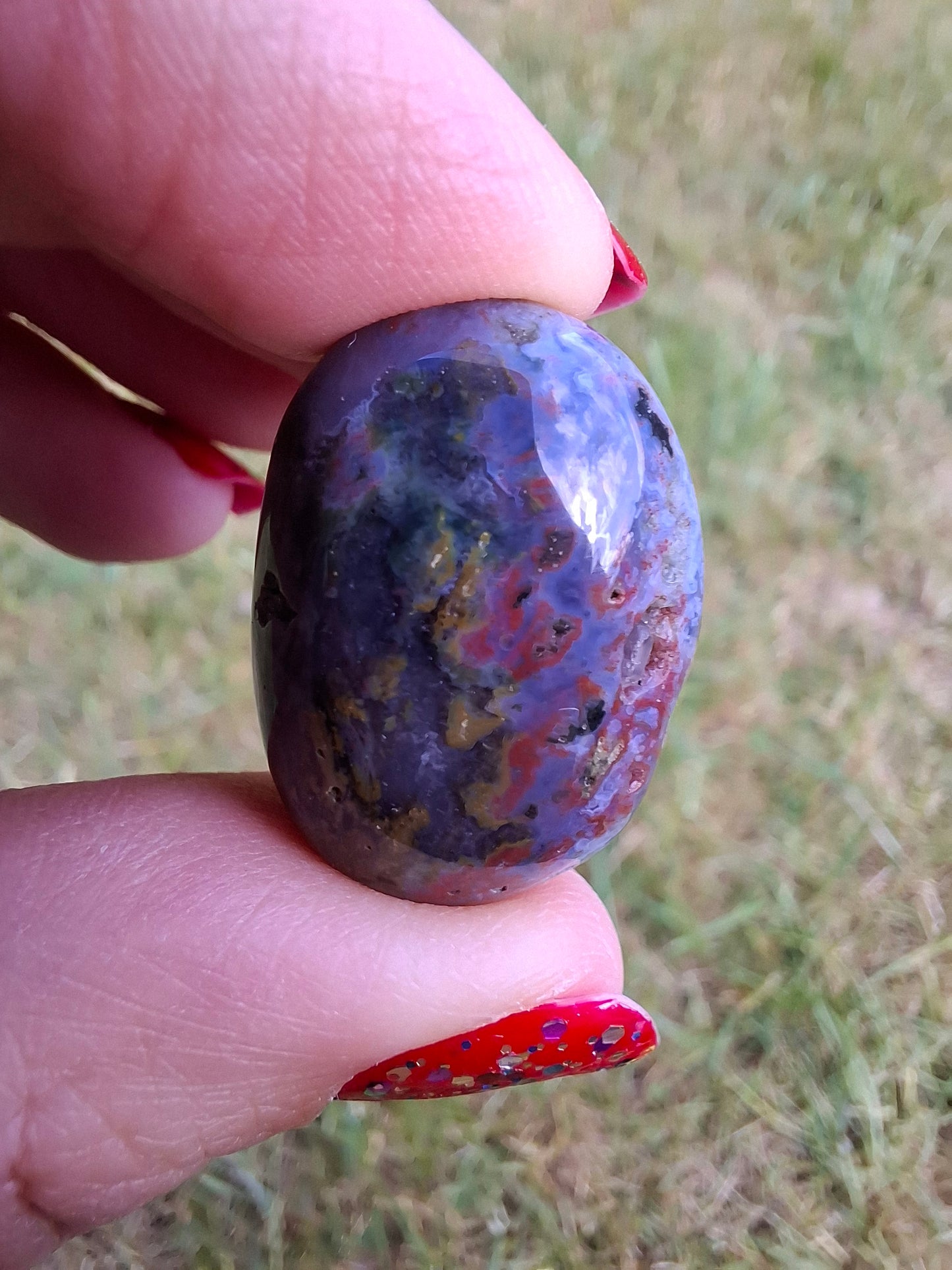 Ocean Jasper, Tumble Stone, Crystal (Ref: T201)
