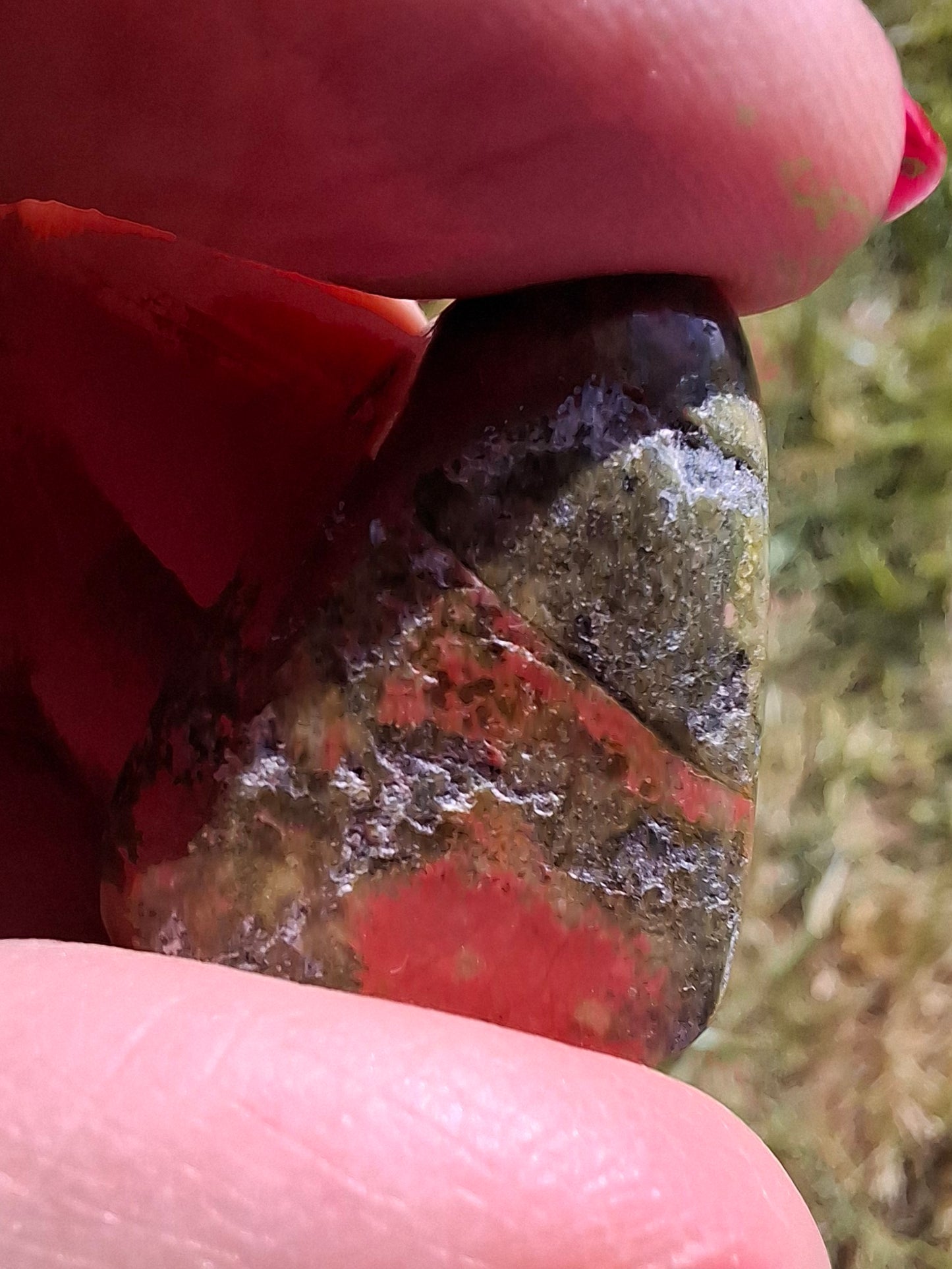 Unakite, Tumble Stone, Crystal (Ref: T180)