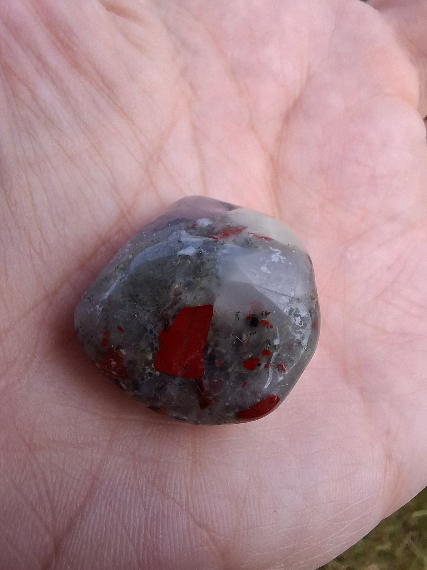 African Blood Stone, Tumble Stone, Crystal (Ref: T175)