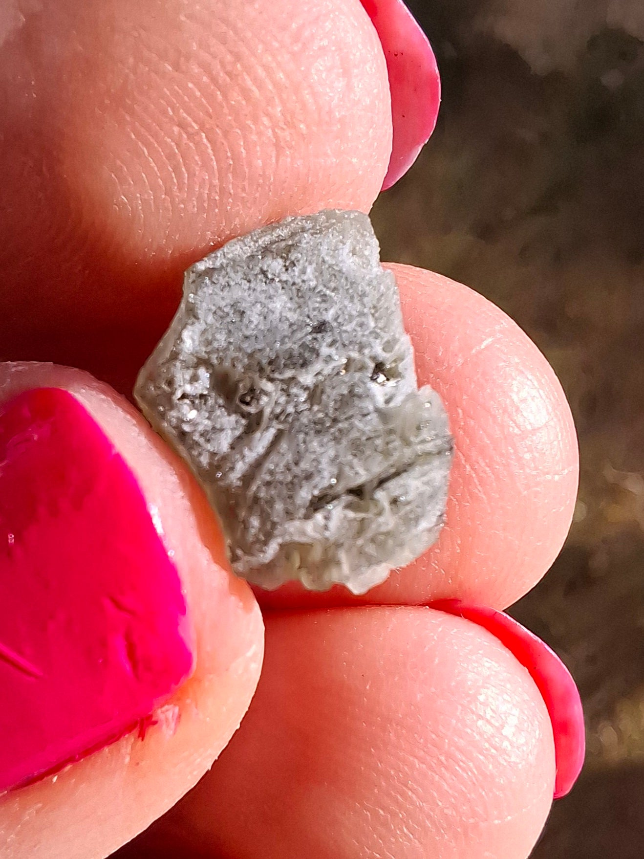 Moldavite Piece, SNOWFLAKE, FROSTED, BRUSNA, Tektite (Ref: 1493)