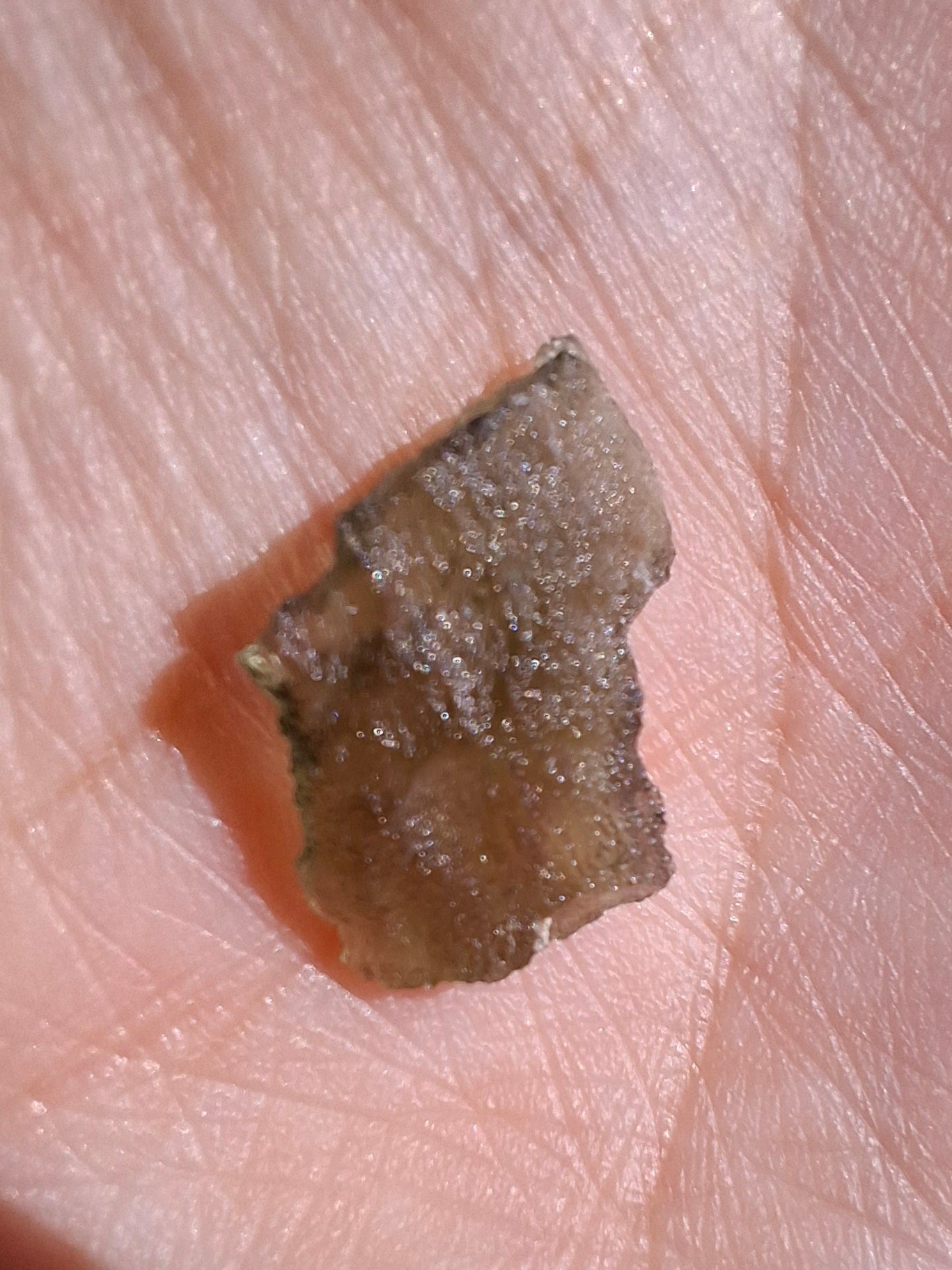 Moldavite Piece, 0.48g, Tektite (Ref: 1480)
