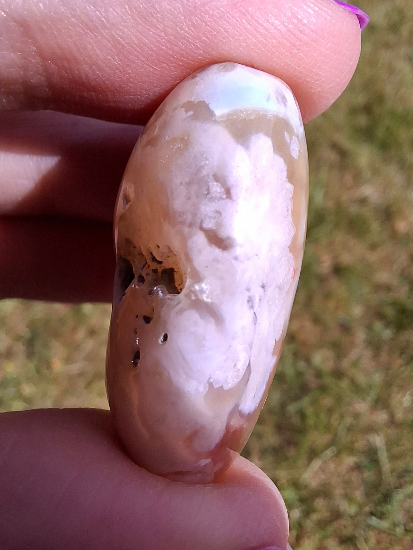 Flower Agate, Tumble Stone, Crystal (Ref: T71)