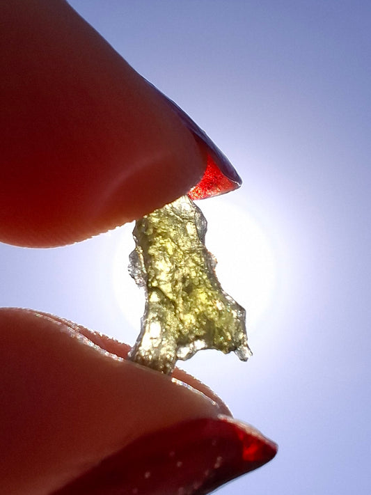 Moldavite small Piece, 0.34g, Tektite (Ref: 1476)