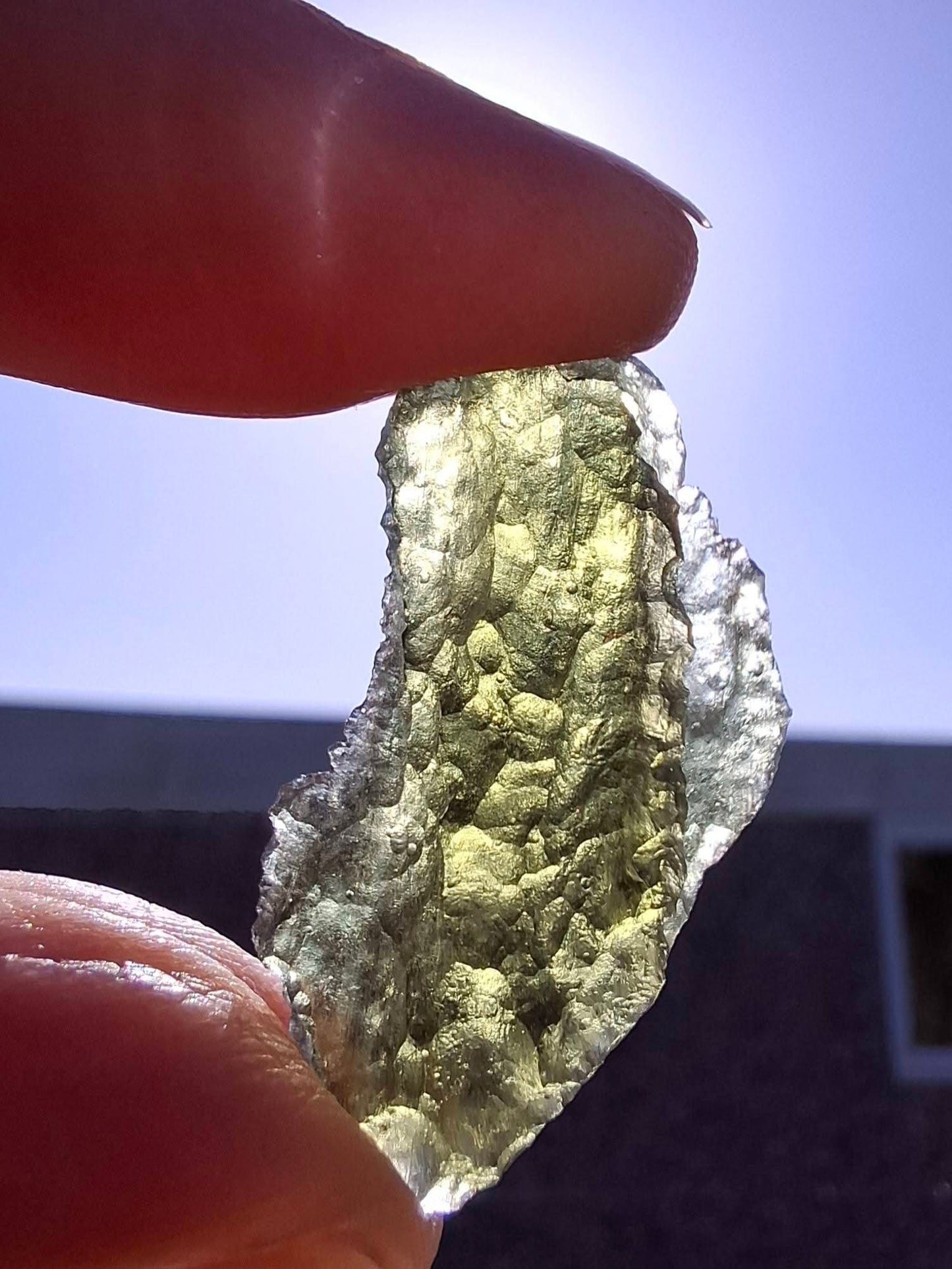 Moldavite Piece, MAROUSKOVO POLE, 2.91g, Tektite (Ref: 1359)