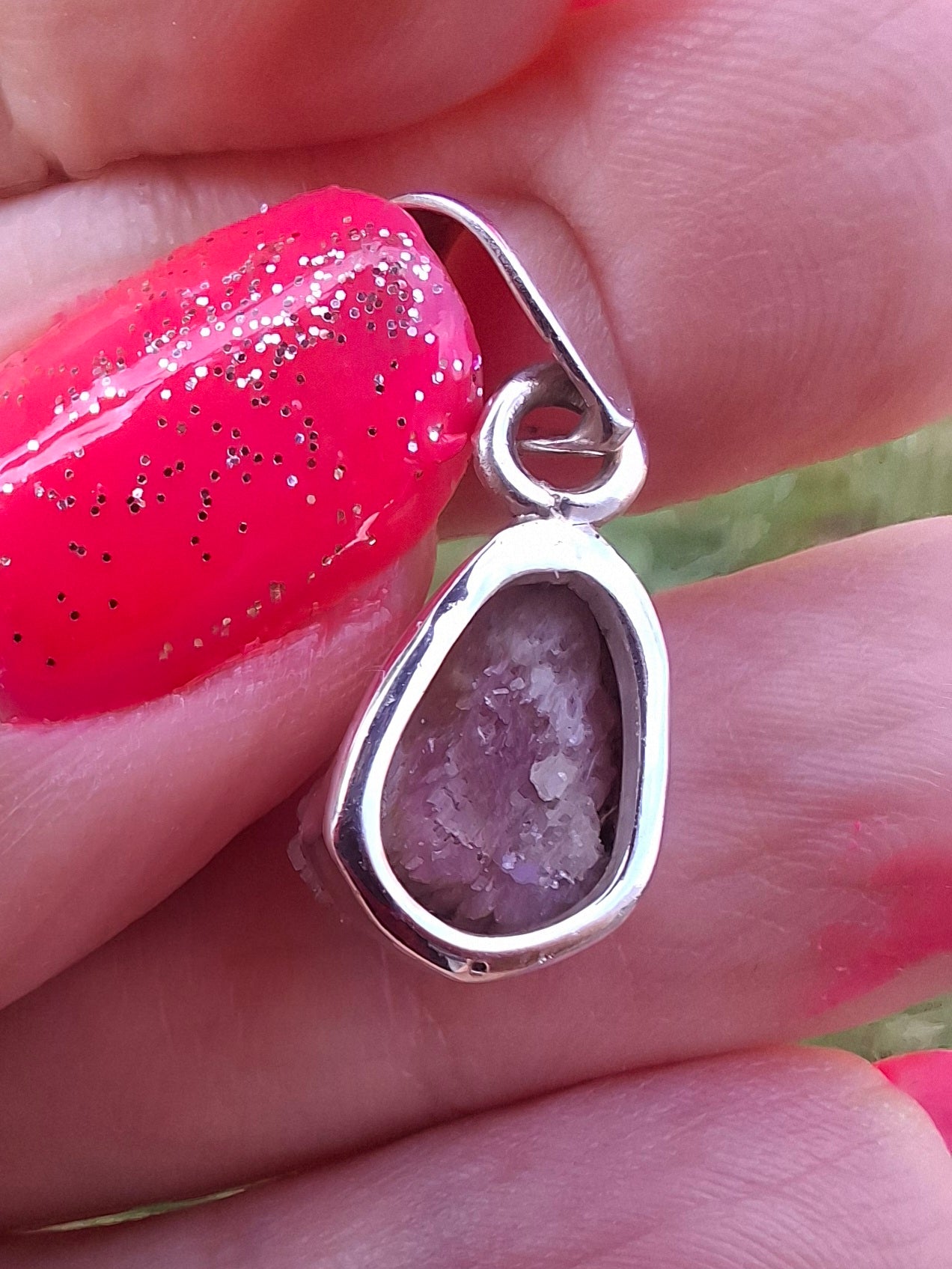 Pink Tourmaline Pendant, 925 Silver, Crystal (Ref: PT71)