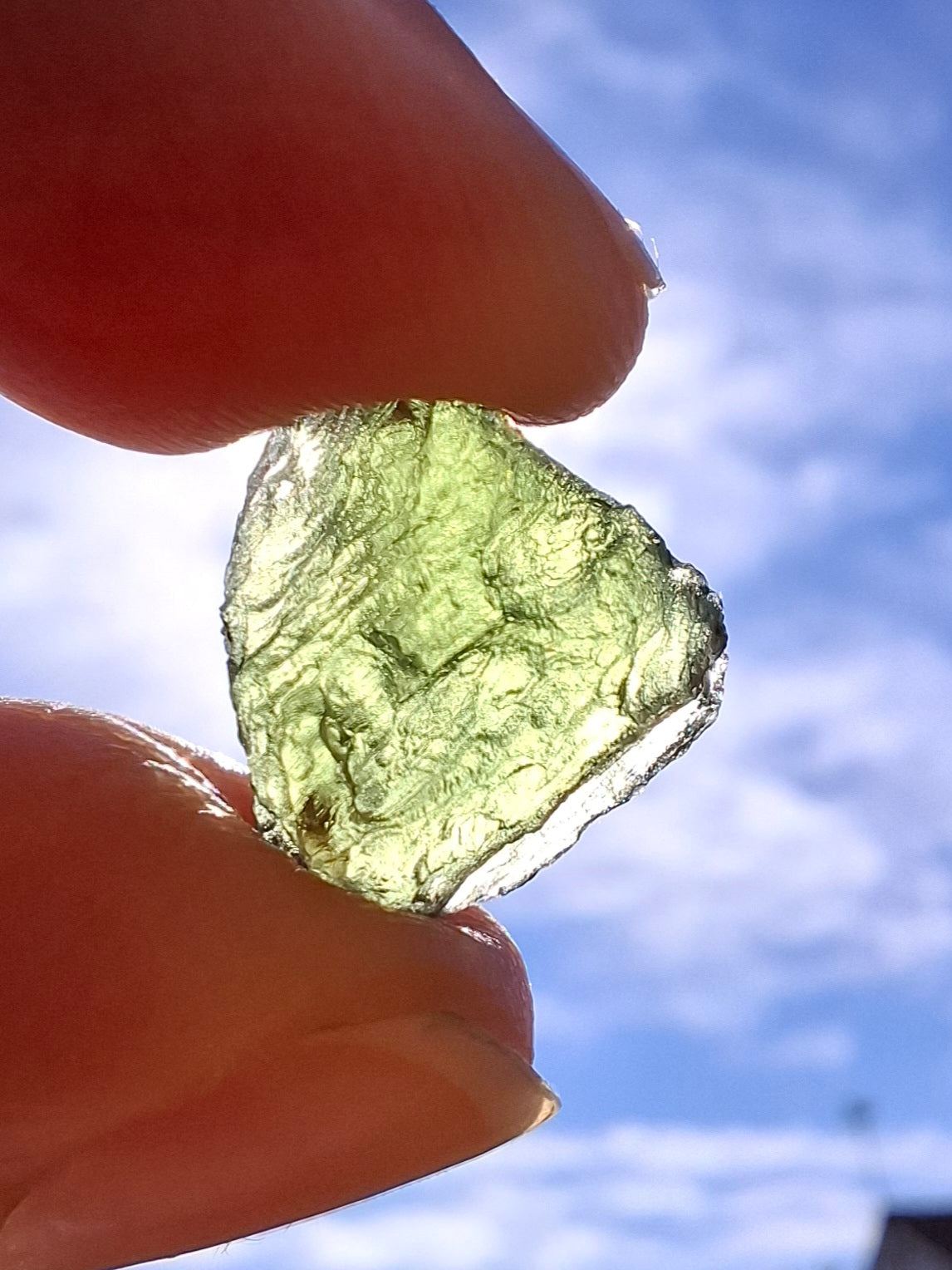 Moldavite Piece, CHLUM, 1.50g, Tektite (Ref: 143)