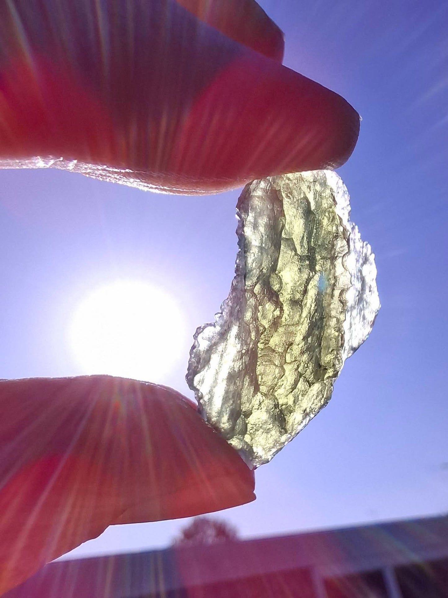 Moldavite Piece, MAROUSKOVO POLE, 2.91g, Tektite (Ref: 1359)
