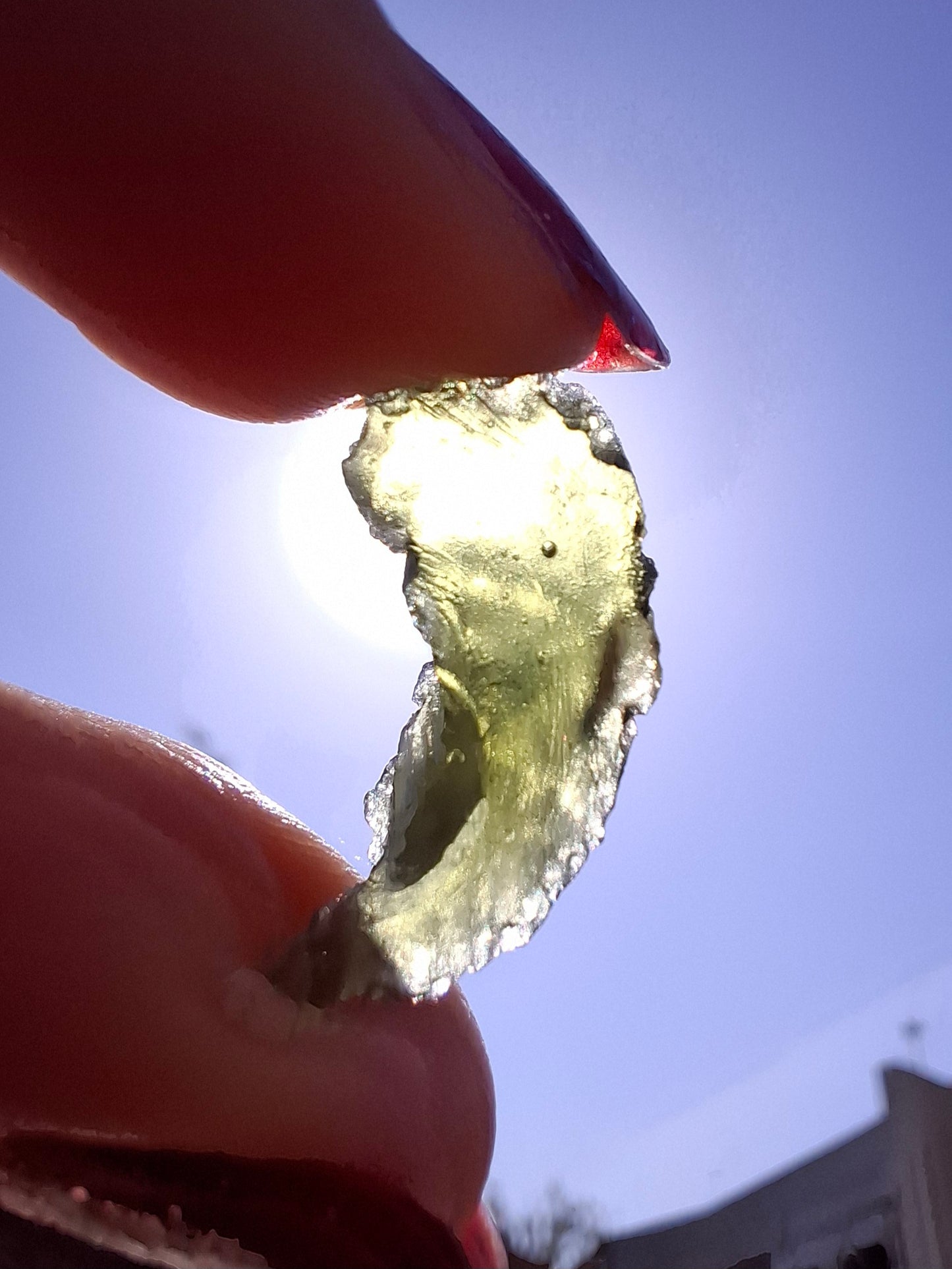 Moldavite Piece, 1.25g, Tektite (Ref: 1470)