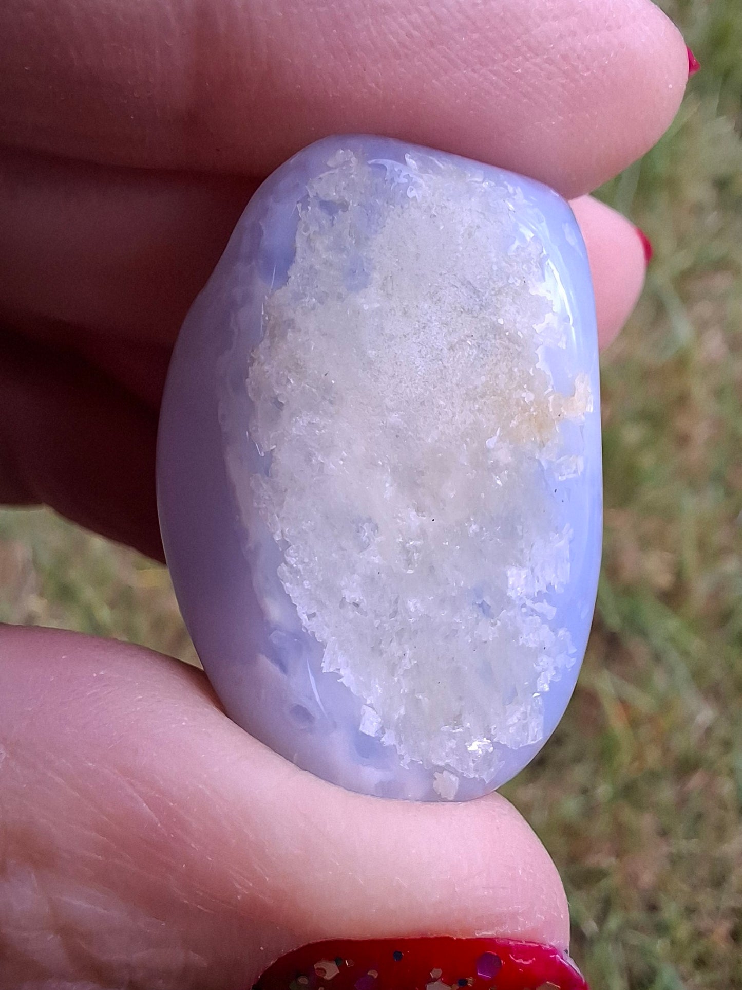 Blue Lace Agate, Tumble Stone, Crystal (Ref: T138)