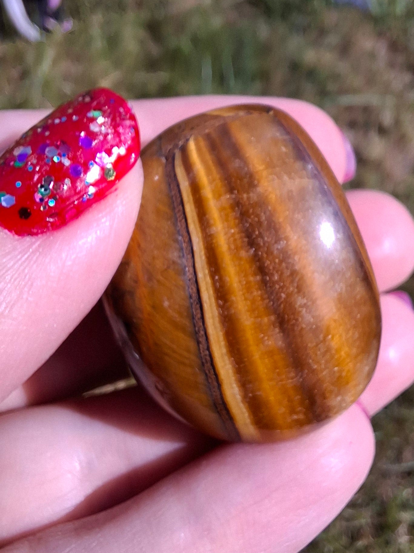 Tigers Eye, Tumble Stone, Crystal (Ref: T134)