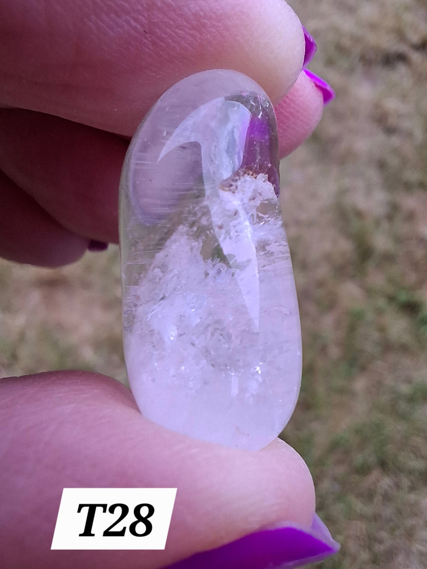 Clear Quartz, Tumble Stone, Crystal (Ref: T28)