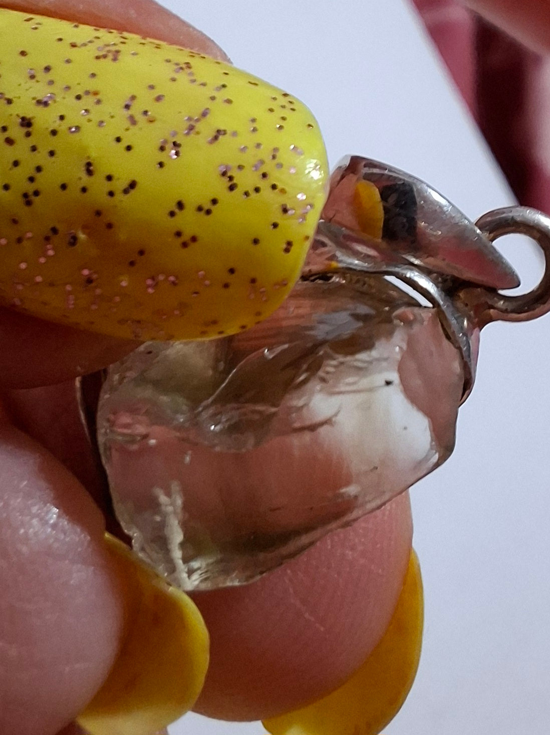 Libyan Desert Glass Pendant, 925 Silver, Tektite (Ref: LP105)
