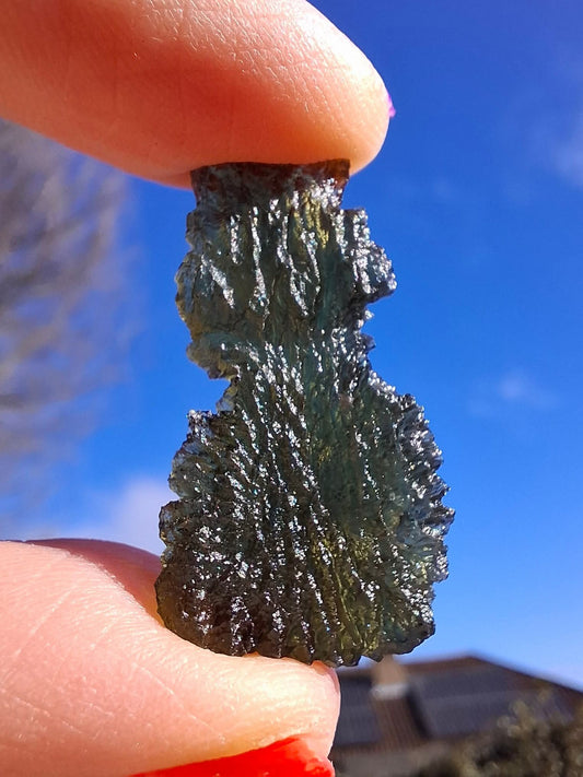 Moldavite Piece, PARYZ, 3.65g, Tektite (Ref: 1299)