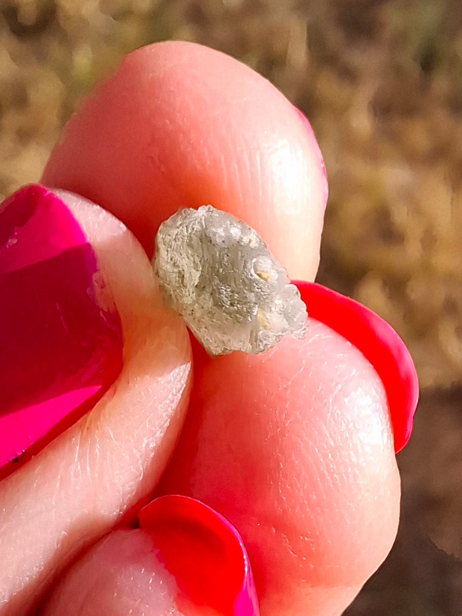 Moldavite Piece, SNOWFLAKE, FROSTED, BRUSNA, Tektite (Ref: 1494)