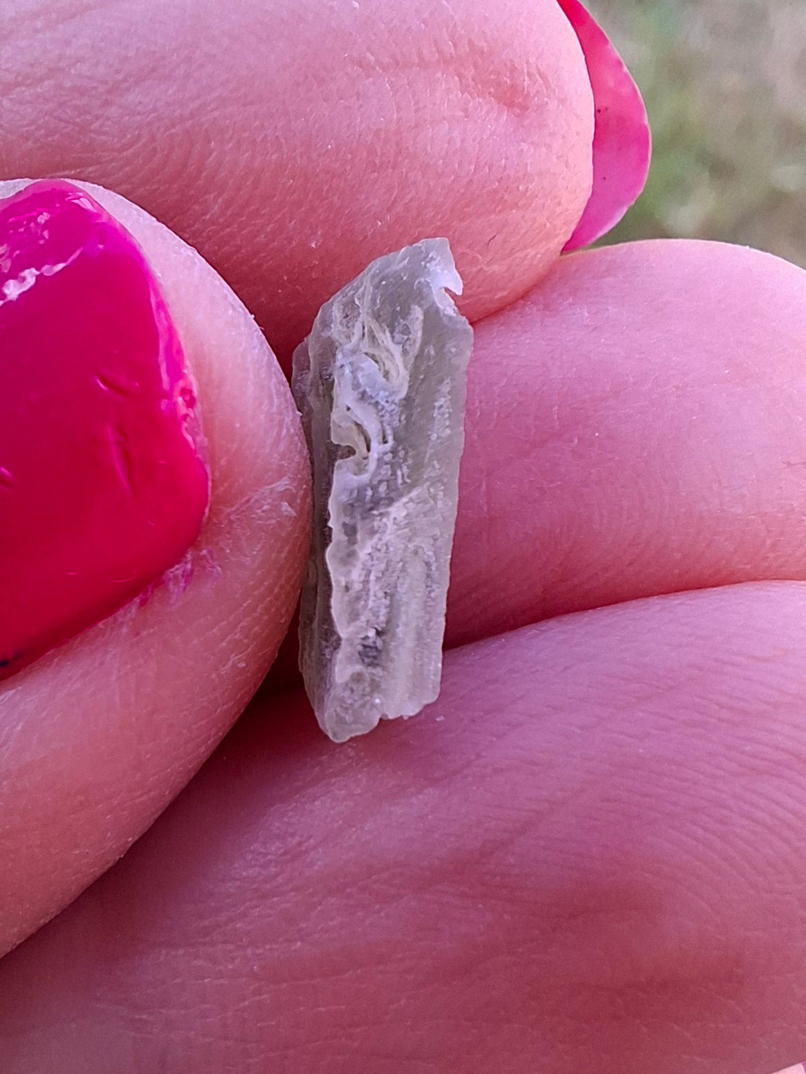 Moldavite Piece, SNOWFLAKE, FROSTED, BRUSNA, Tektite (Ref: 1494)