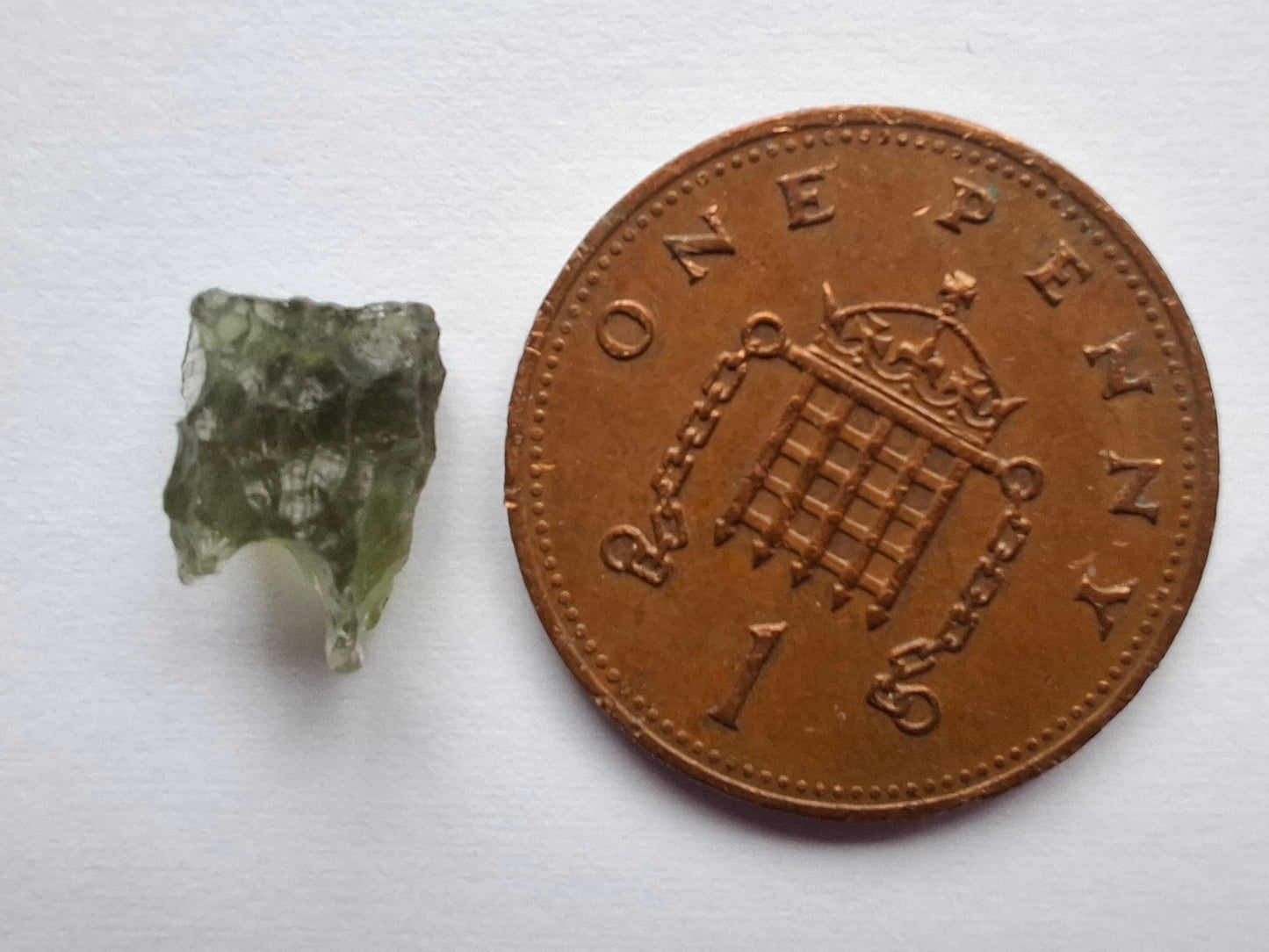 Moldavite small Piece, 0.40g, Tektite (Ref: 1458)