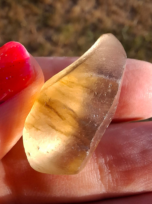 Libyan Desert Glass (darker) Piece, 7.38g, Tektite (Ref: L1375)