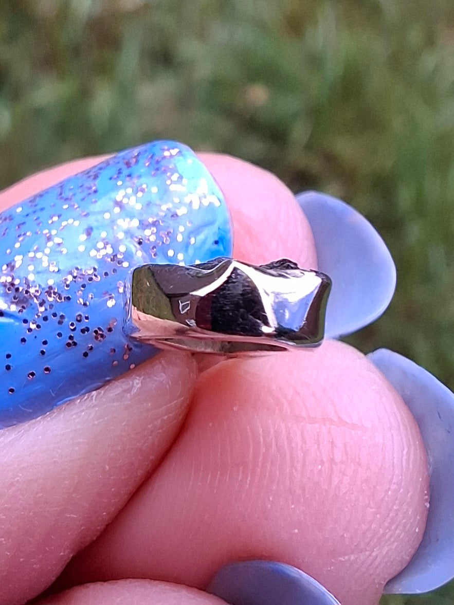 Moldavite Pendant, 925 Silver, Tektite (Ref: P76)