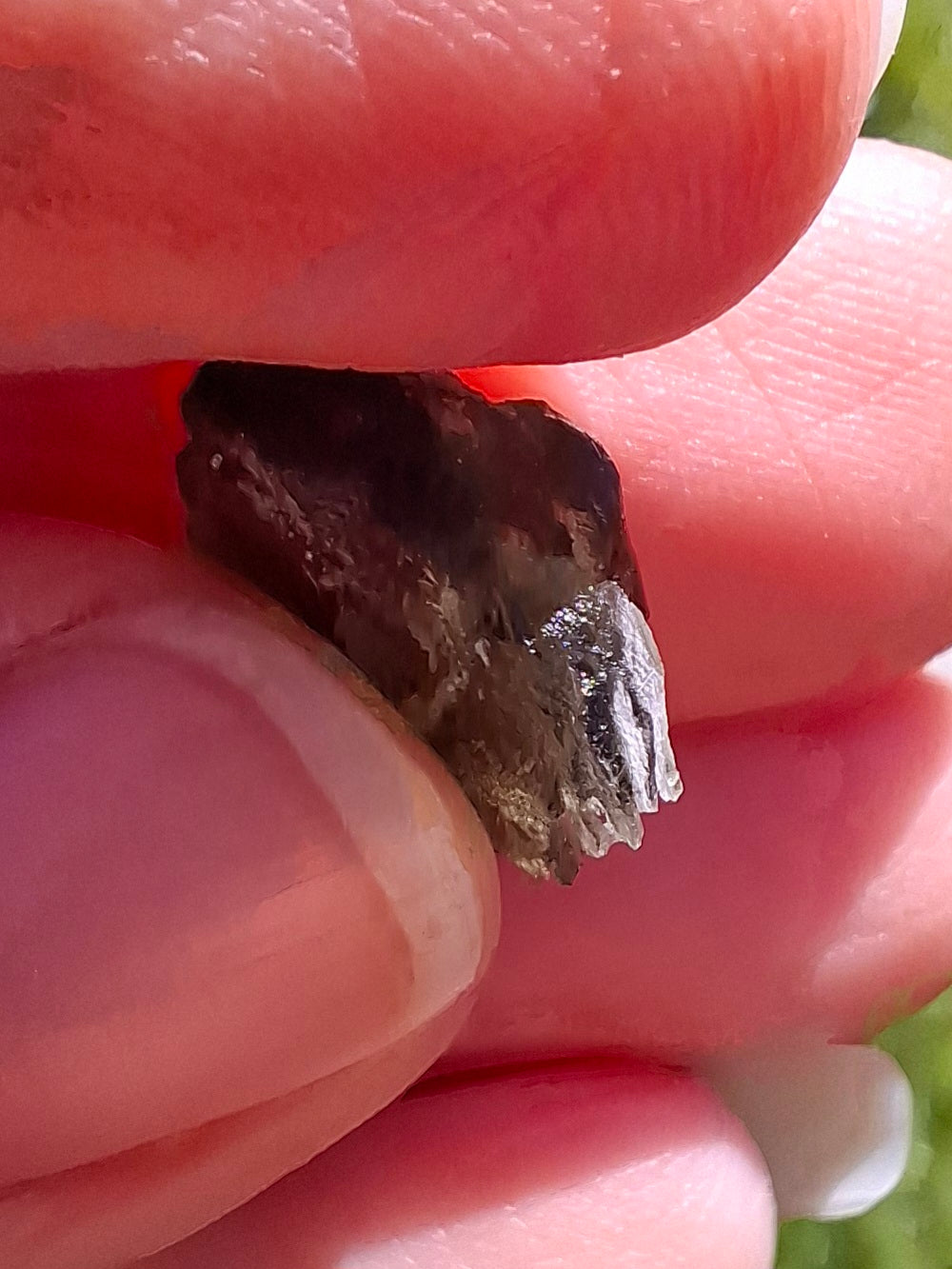 DRILLED, Moldavite Piece, 1.07g, Tektite (Ref: D15)