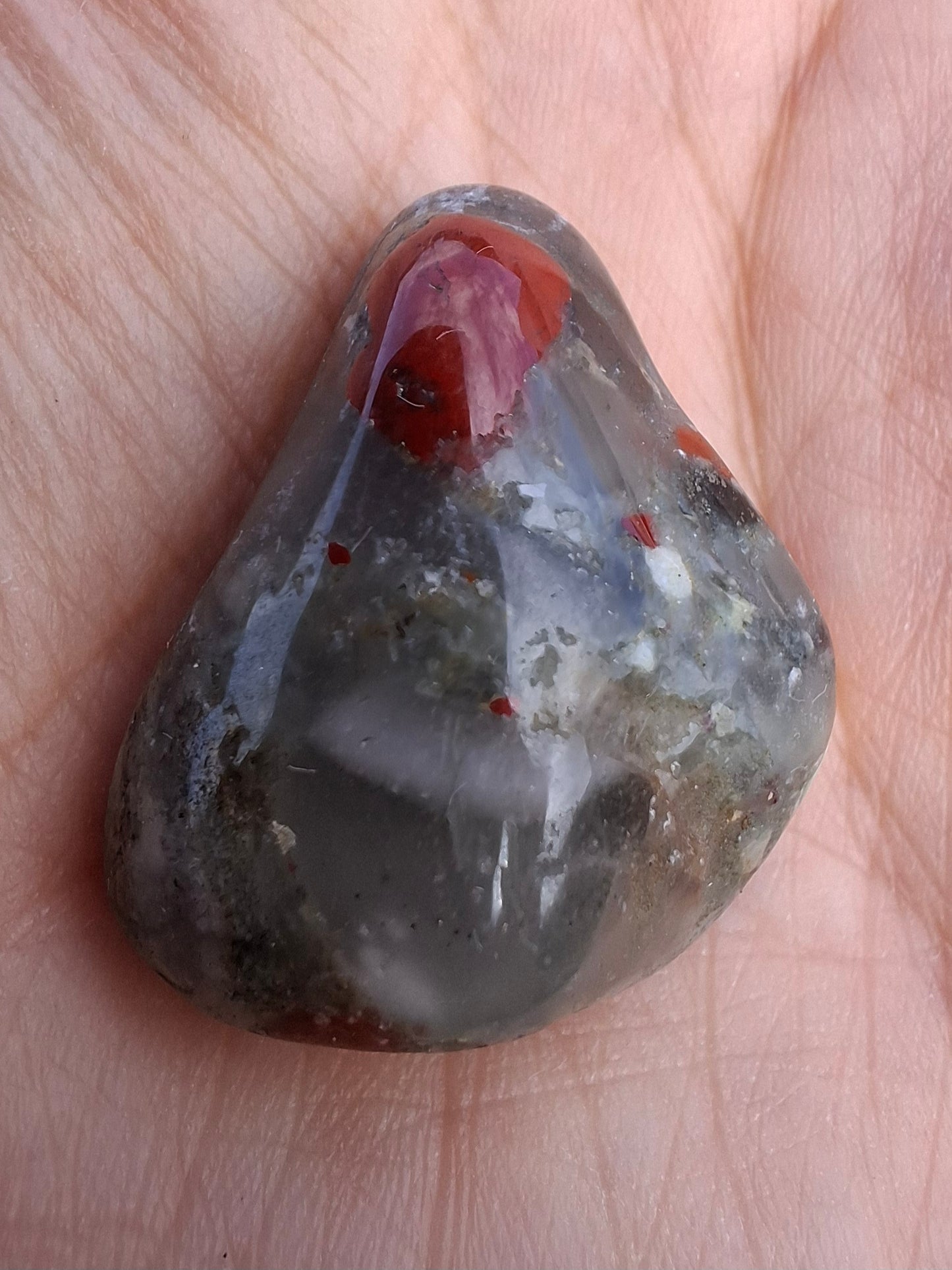 African Blood Stone, Tumble Stone, Crystal (Ref: T178)