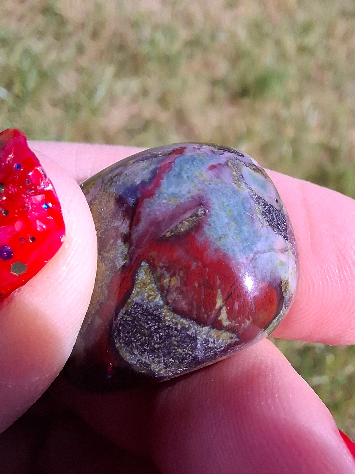 Dragons Blood Jasper, Tumble Stone, Crystal (Ref: T112)