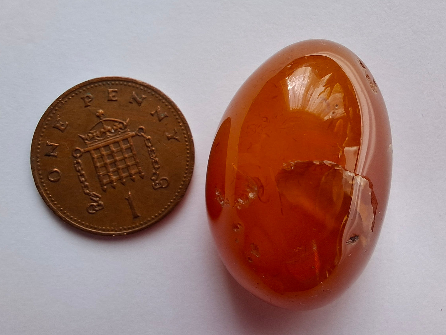 Carnelian, Tumble Stone, Crystal (Ref: T65)