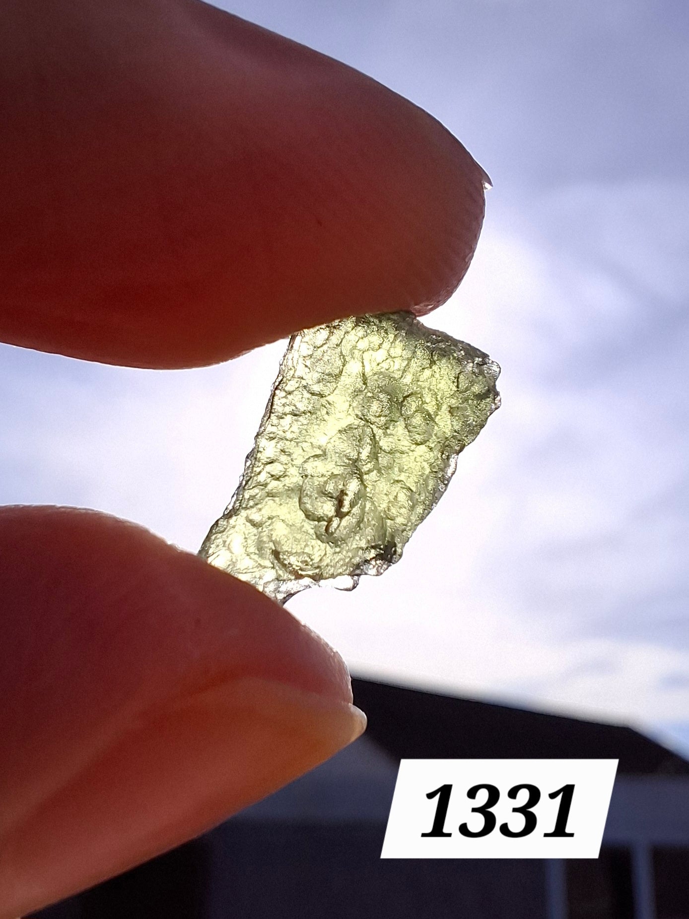 Moldavite Piece, 0.73g, Tektite (Ref: 1331)