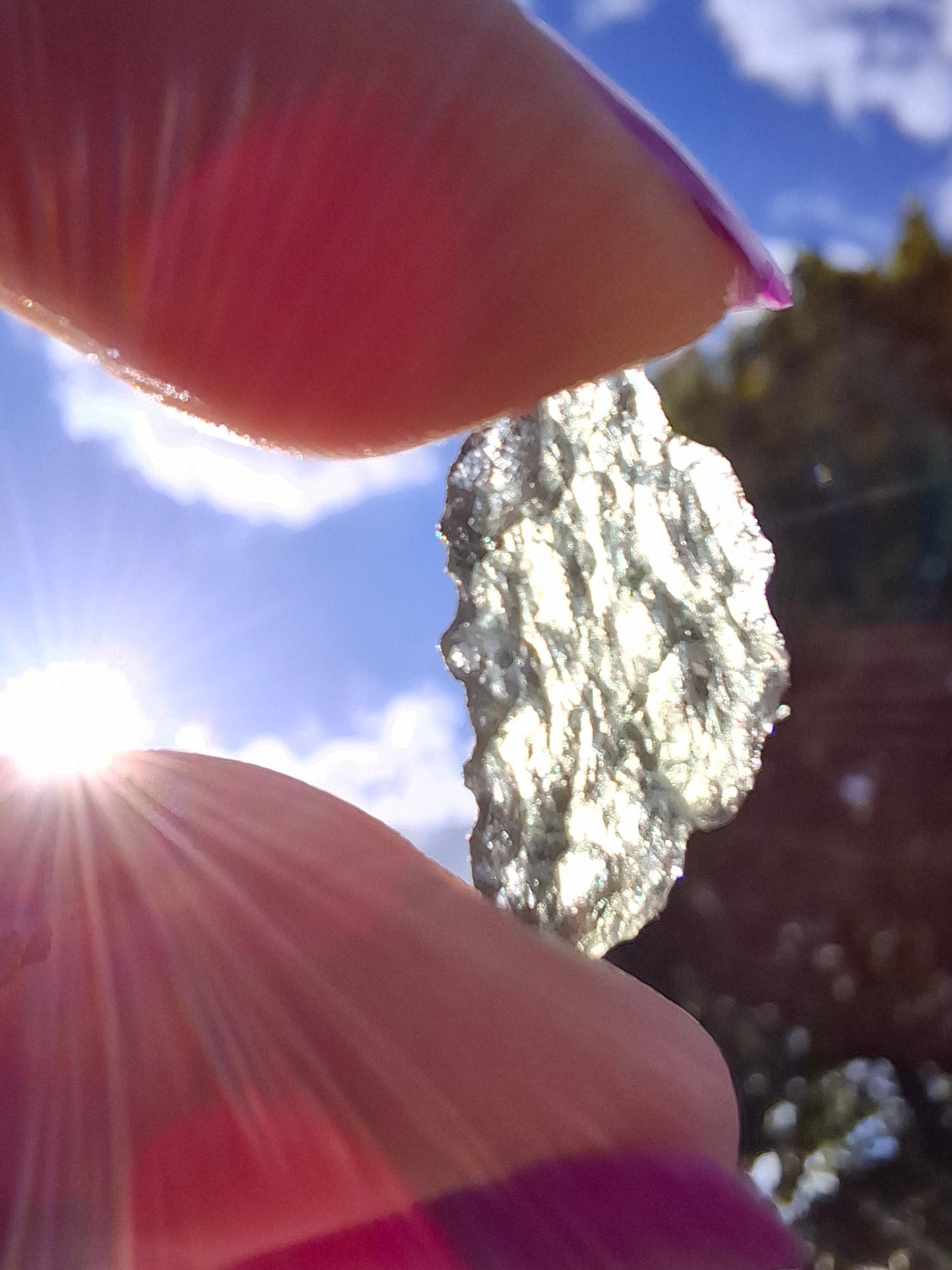 Moldavite Piece, 0.43g, Tektite (Ref: 1435)
