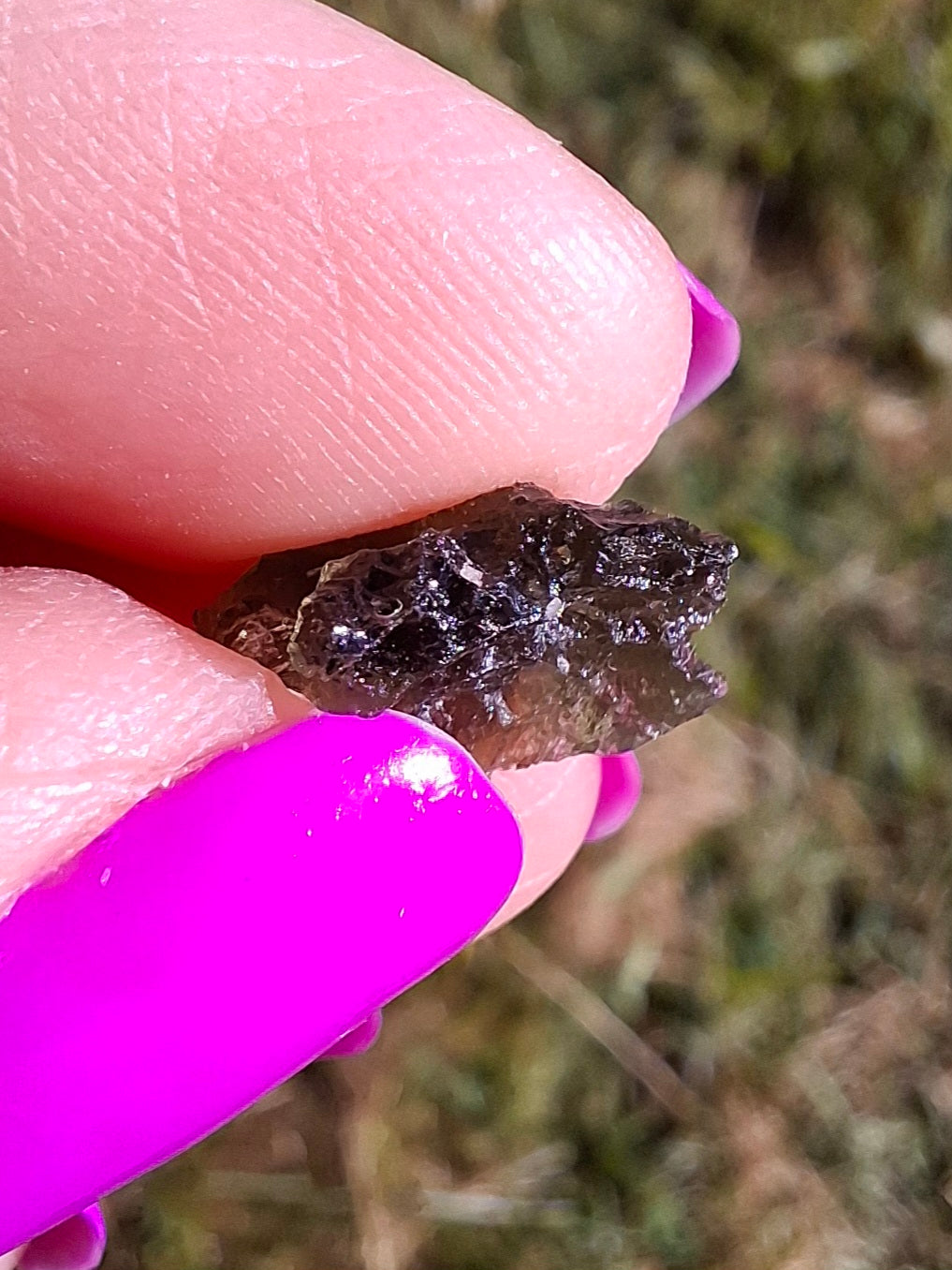 Moldavite Piece, 0.62g, Tektite (Ref: 1455)