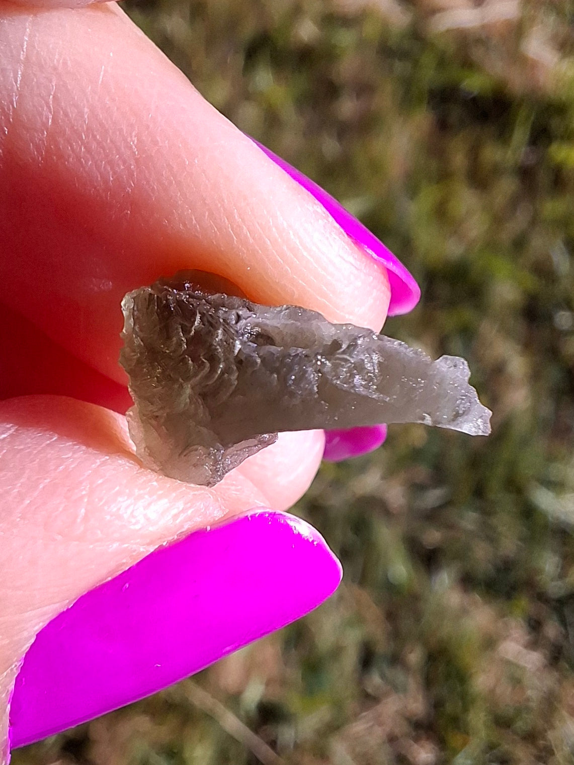 Moldavite Piece, 0.63g, Tektite (Ref: 1447)