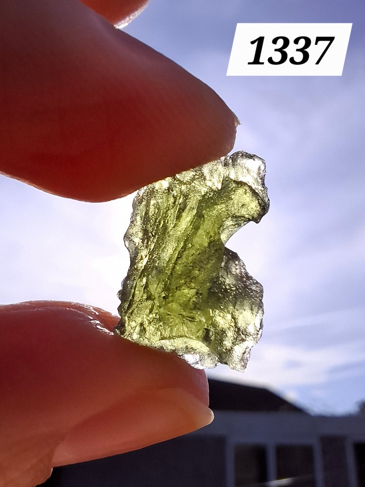 Moldavite Piece, 2.18g, Tektite (Ref: 1337)