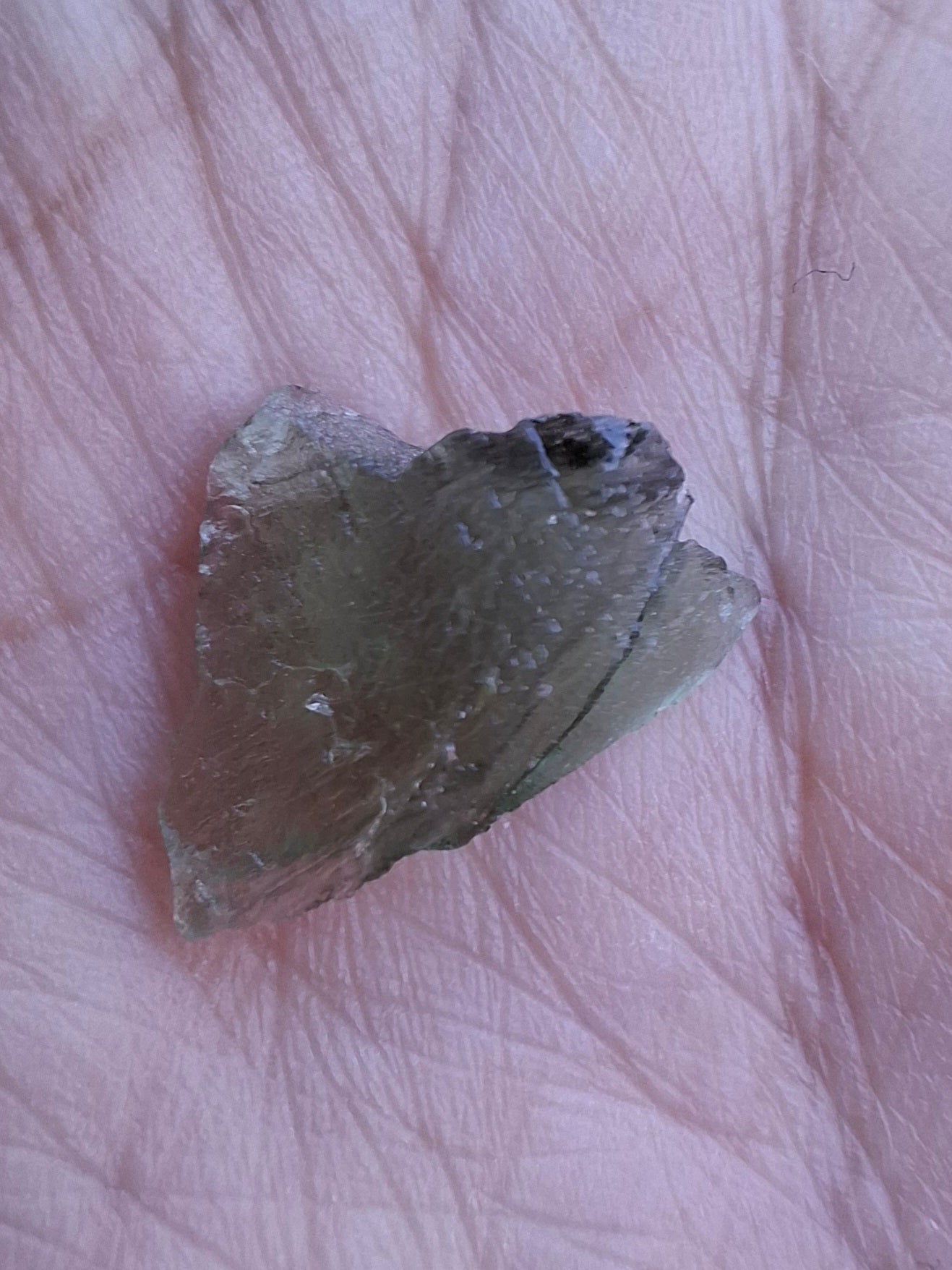 Moldavite Piece, 0.87g, Tektite (Ref: 1477)