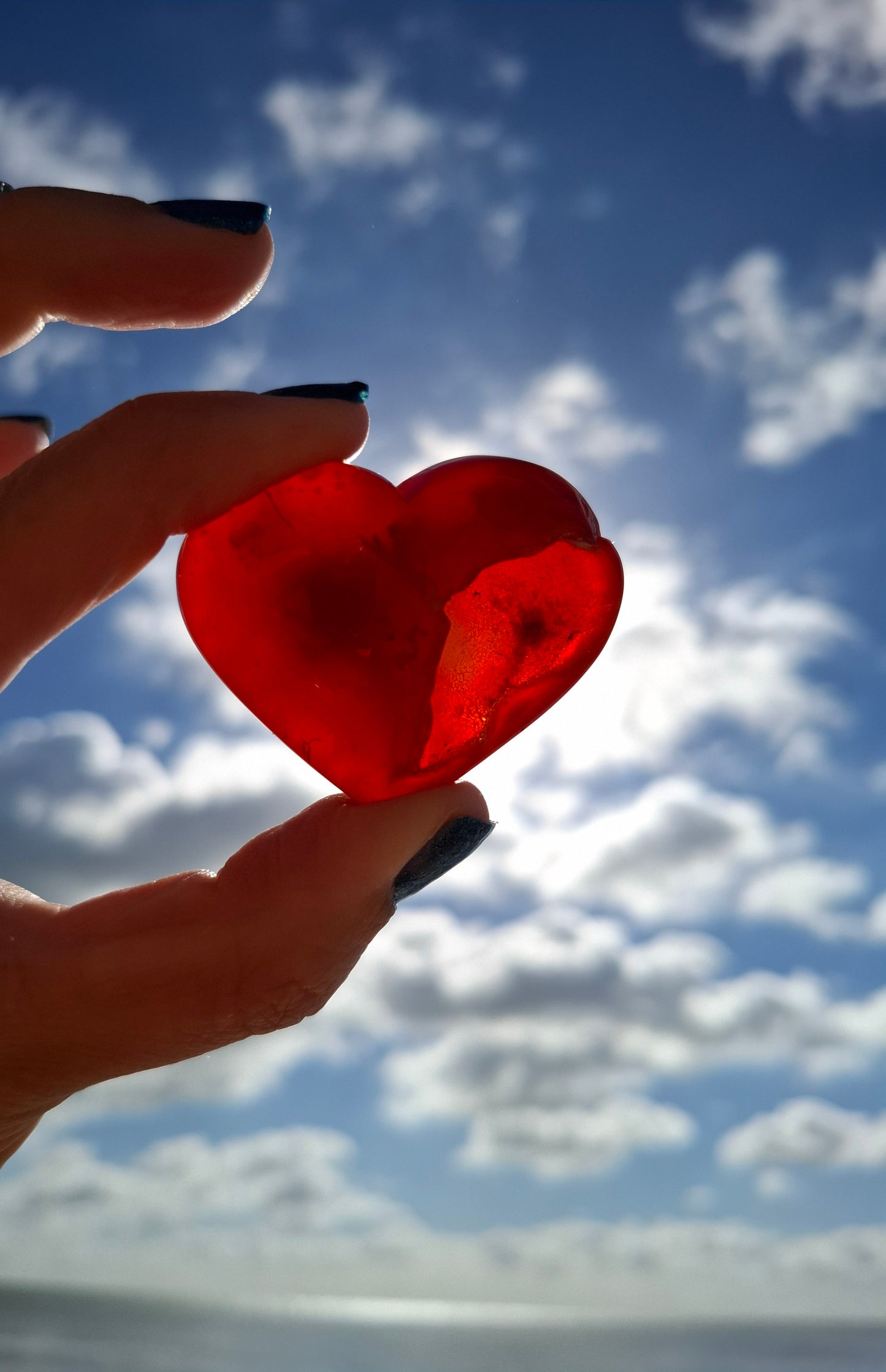 Druzy Carnelian Heart, Crystal (Ref:DCH2)