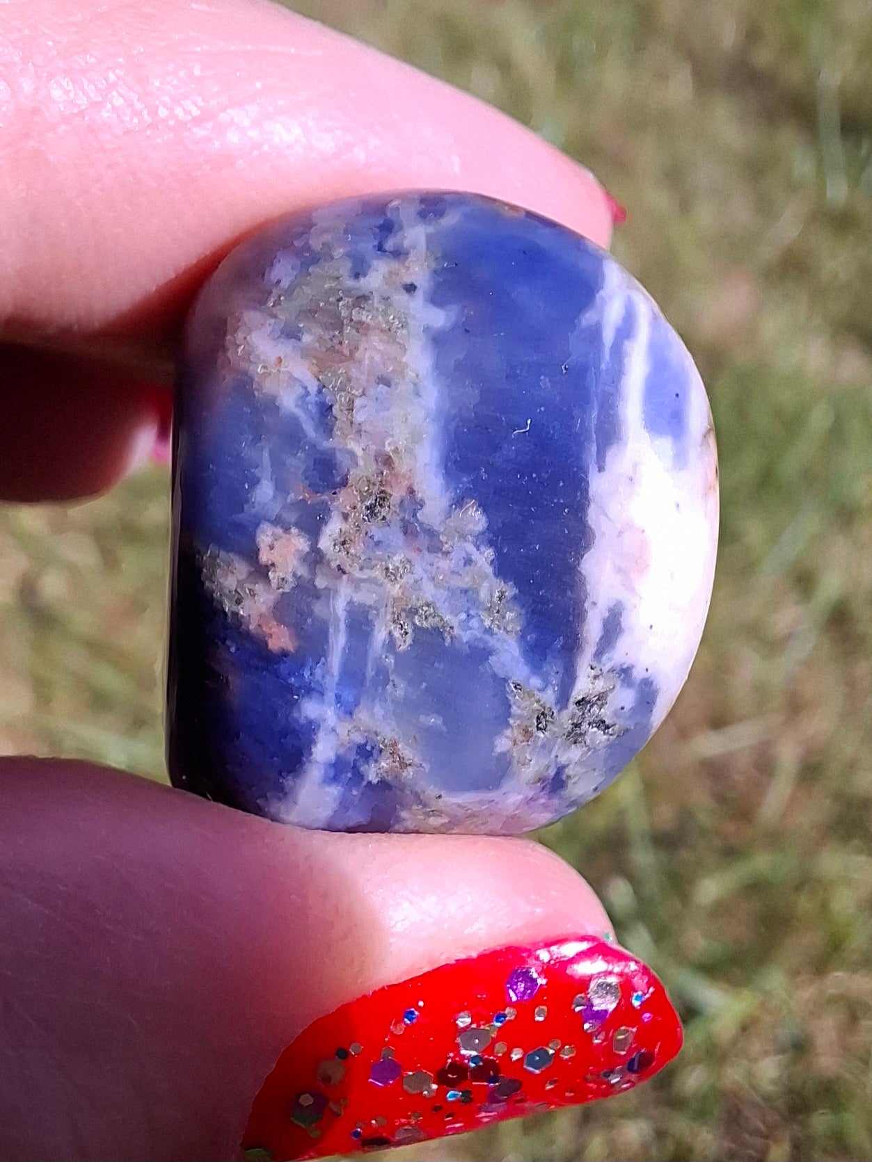 Sodalite, Tumble Stone, Crystal (Ref: T154)