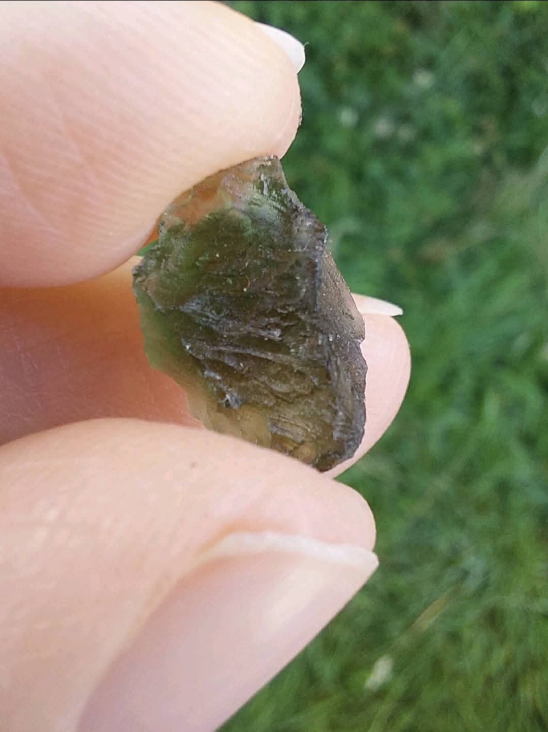 Moldavite Piece, 0.99g, Tektite (Ref: 866)