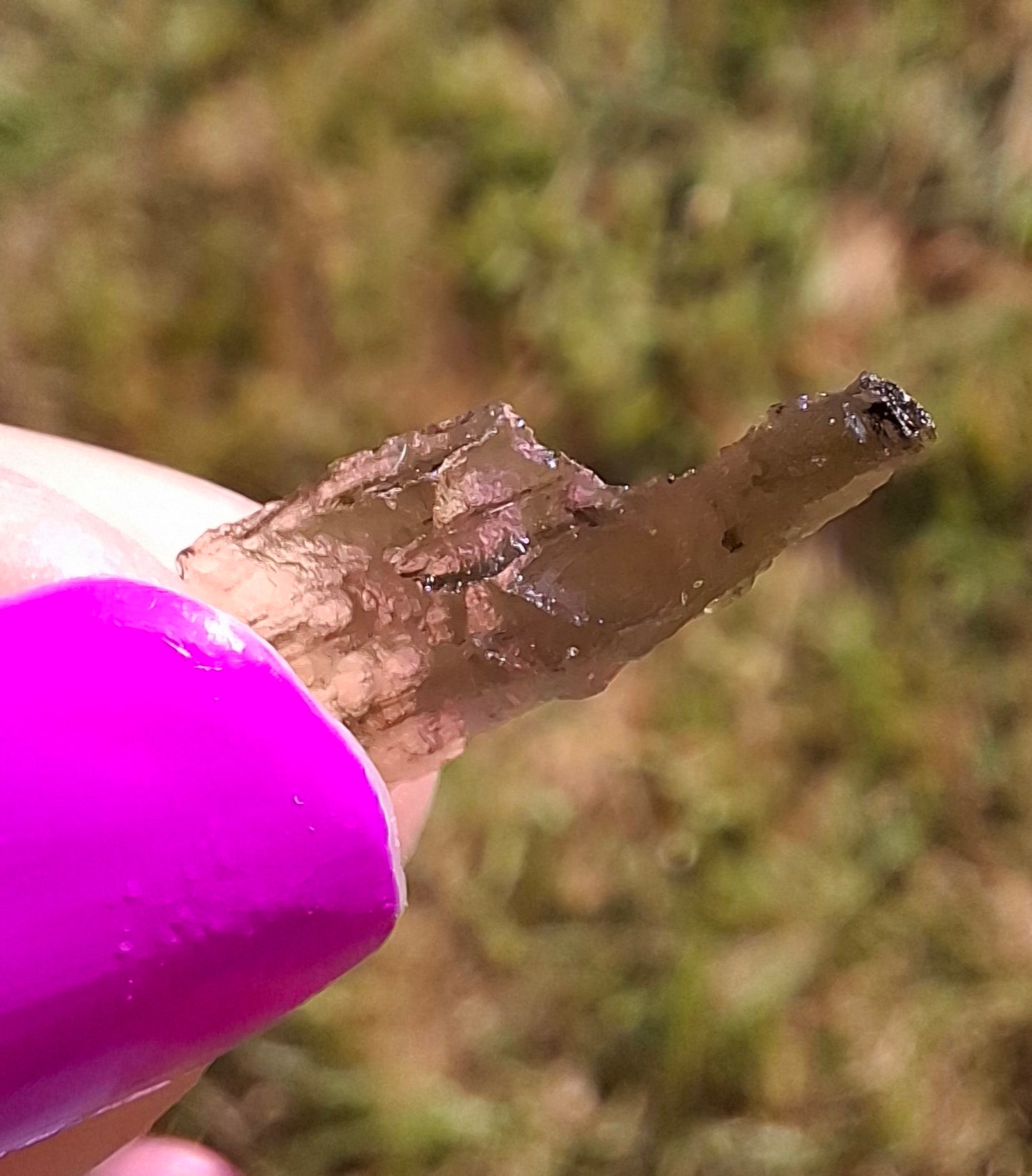 Moldavite small Piece, 0.27g, Tektite (Ref: 1433)