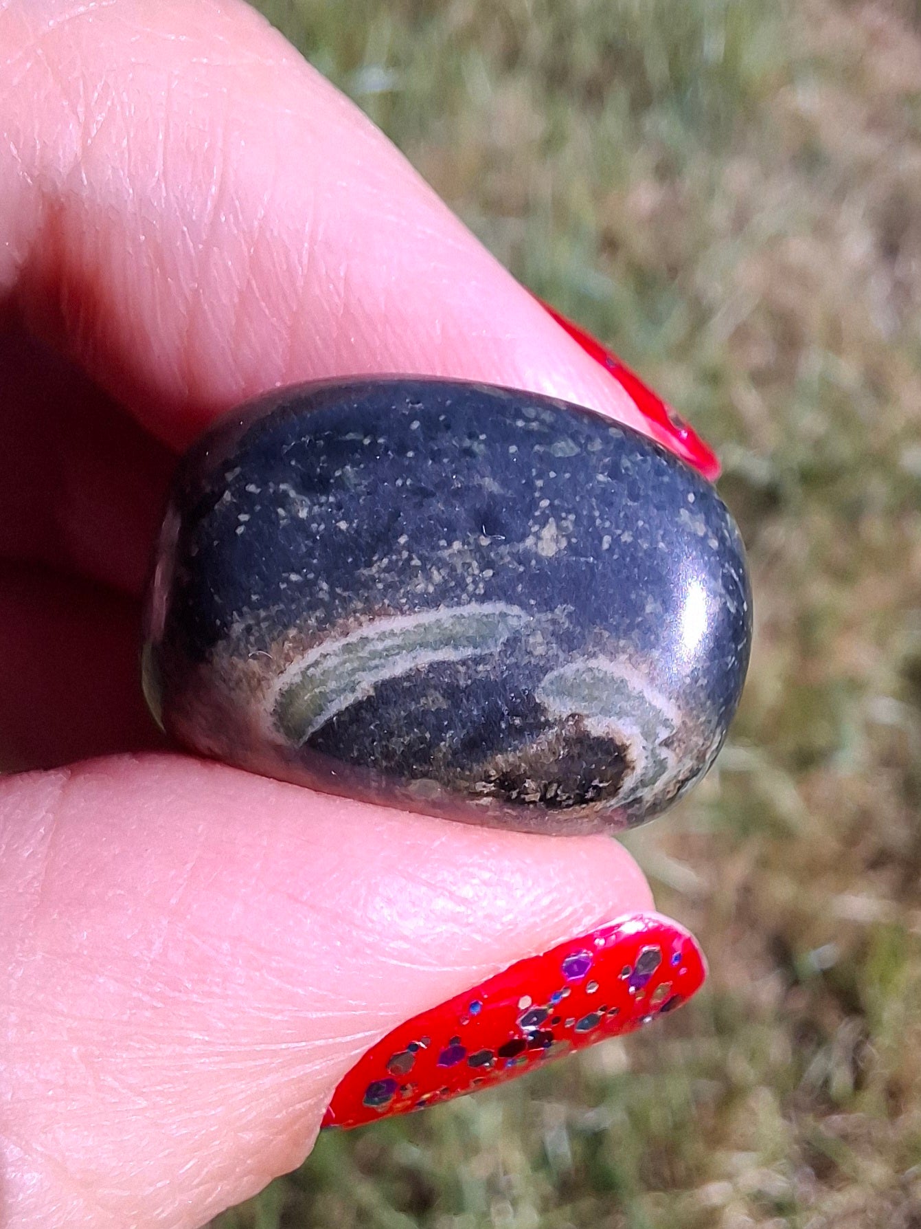 Kambaba Jasper, Tumble Stone, Crystal (Ref: T162)