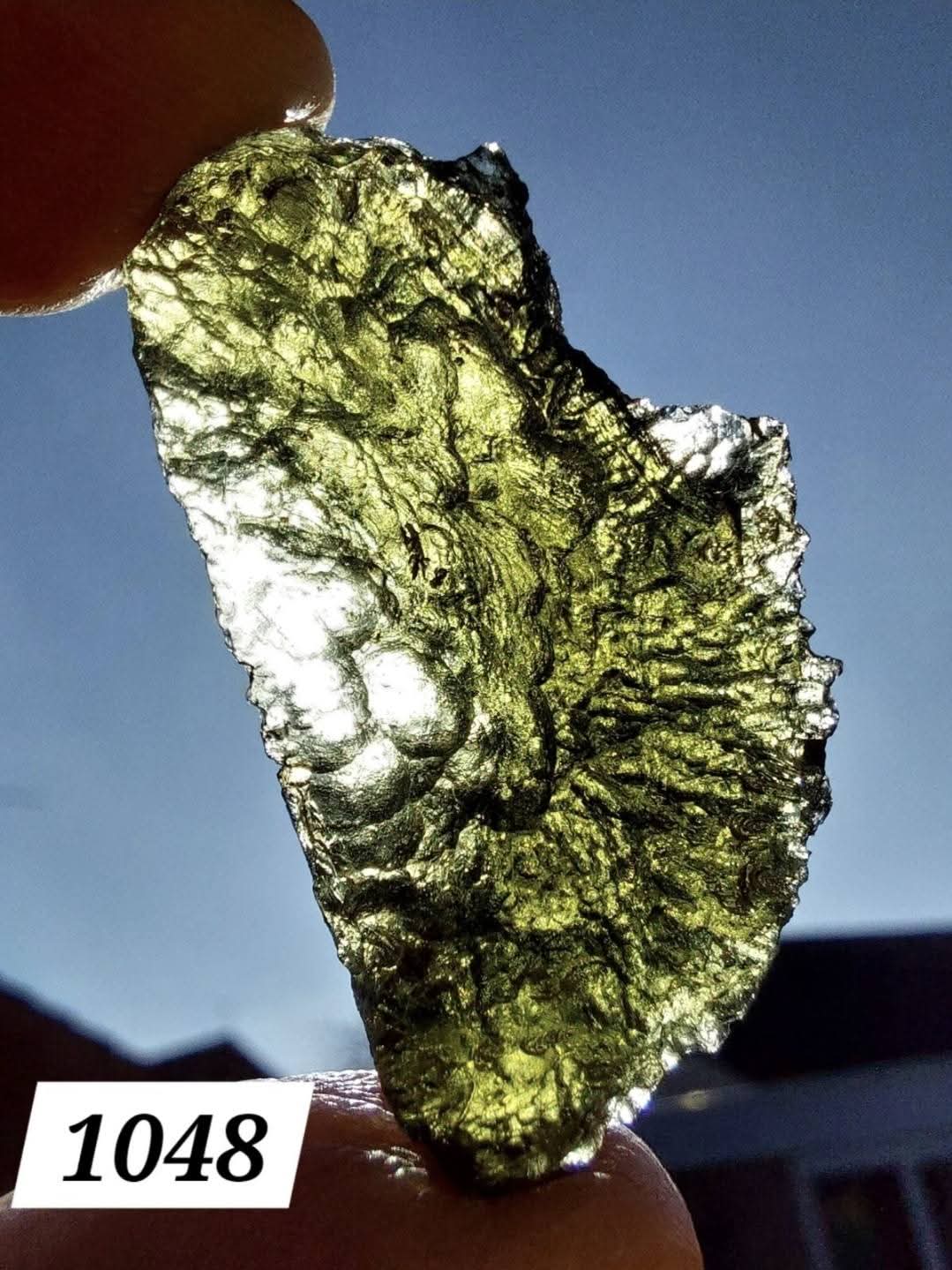 Moldavite Piece, CHLUM, 7.54g, Tektite (Ref: 1048)