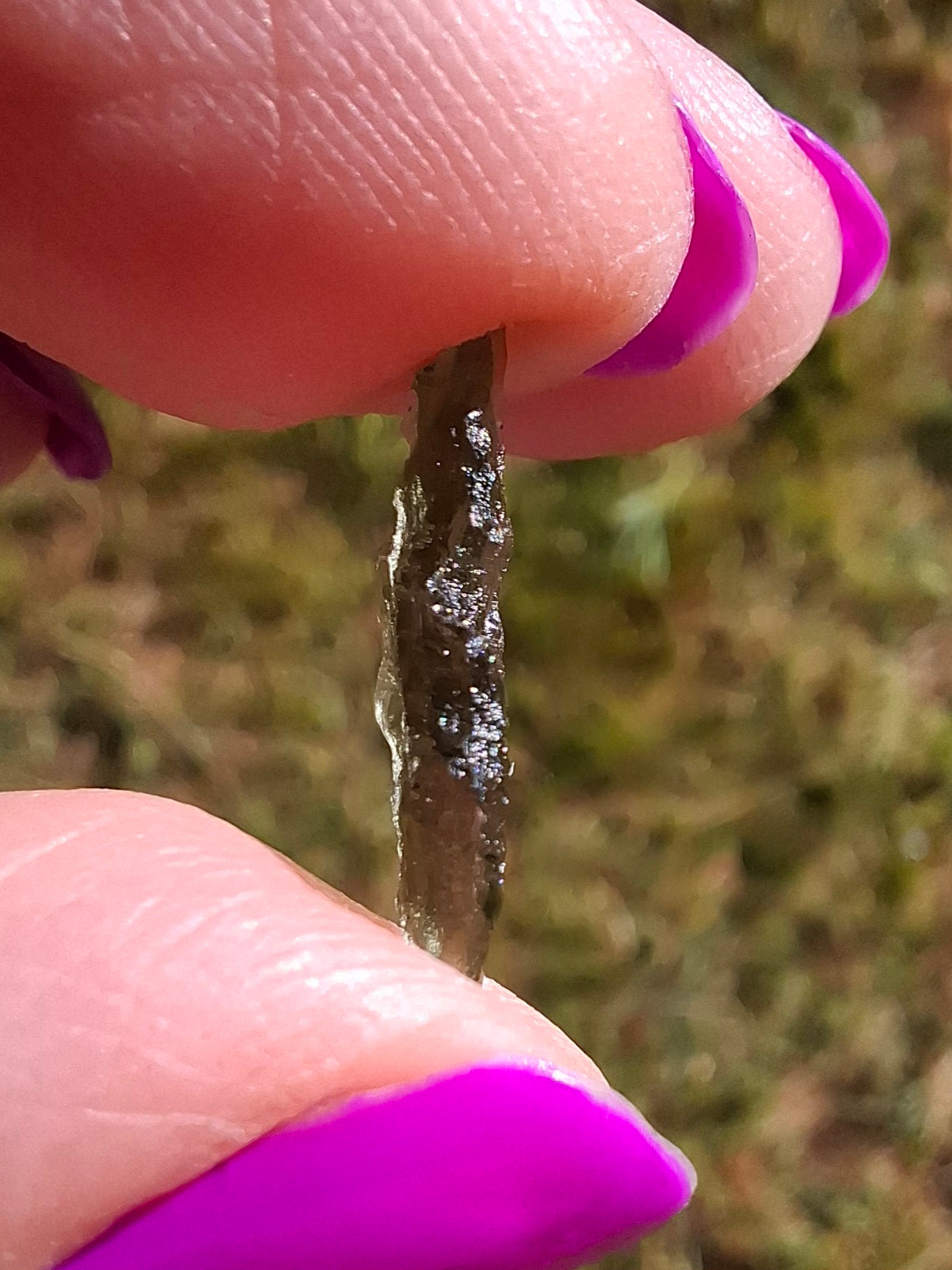 Moldavite Piece, 0.43g, Tektite (Ref: 1435)