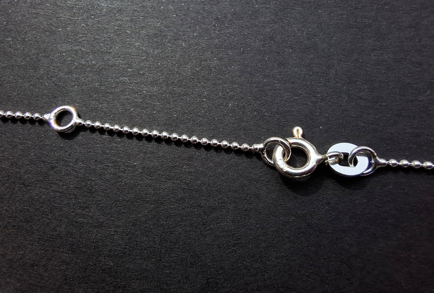 Bead Round, 1.0mm, 18 inch, 925 Silver CHAIN (Ref chain-3)