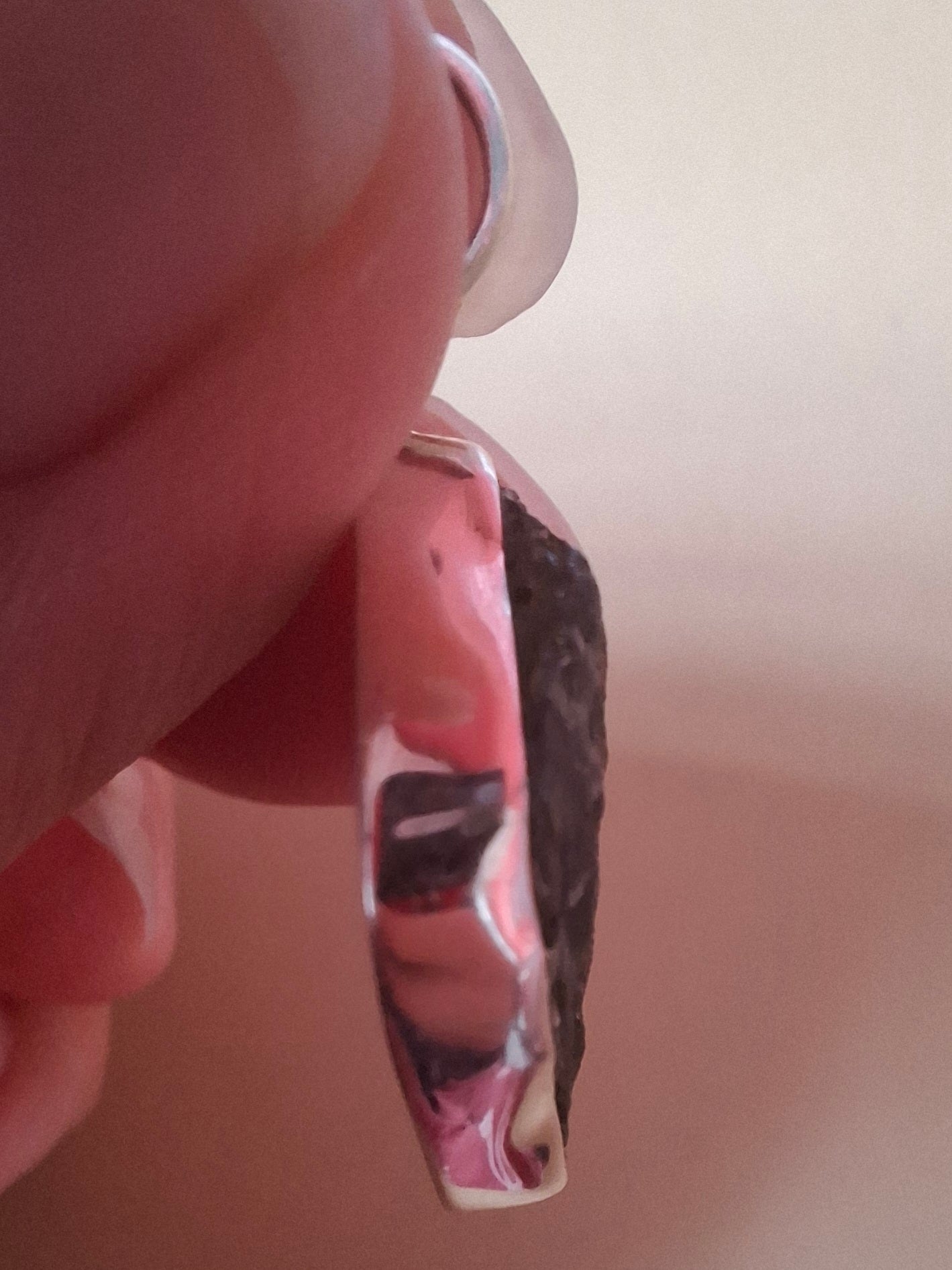Moldavite Pendant, 925 Silver, Tektite (Ref: P429)