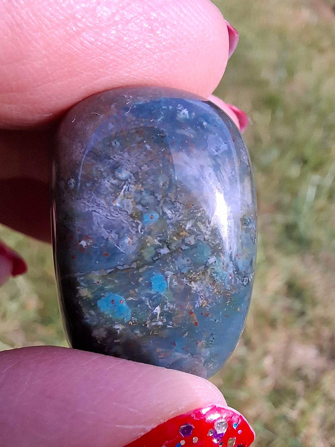 Ocean Jasper, Tumble Stone, Crystal (Ref: T202)
