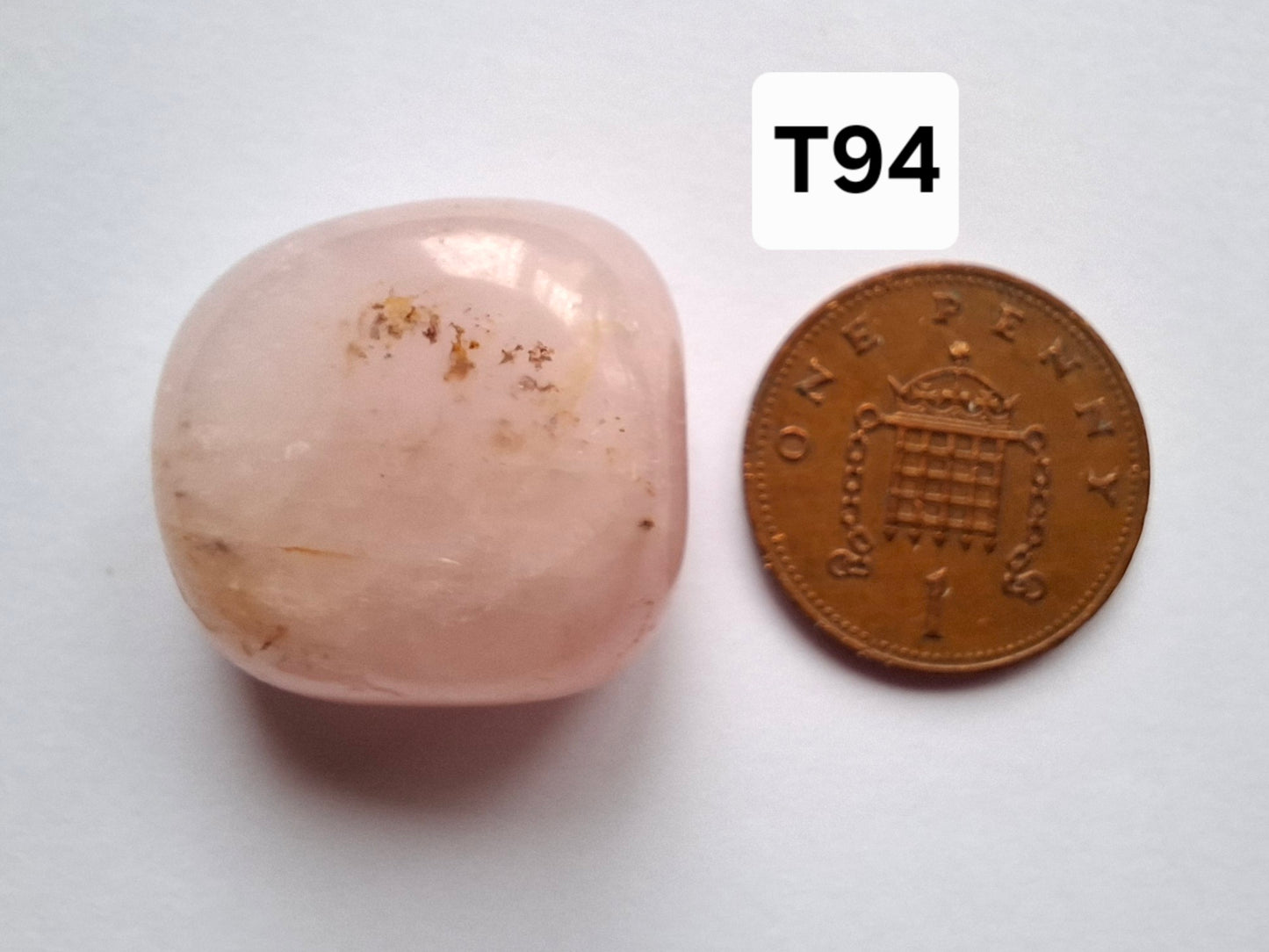 Rose Quartz, Tumble Stone, Crystal (Ref: T94)