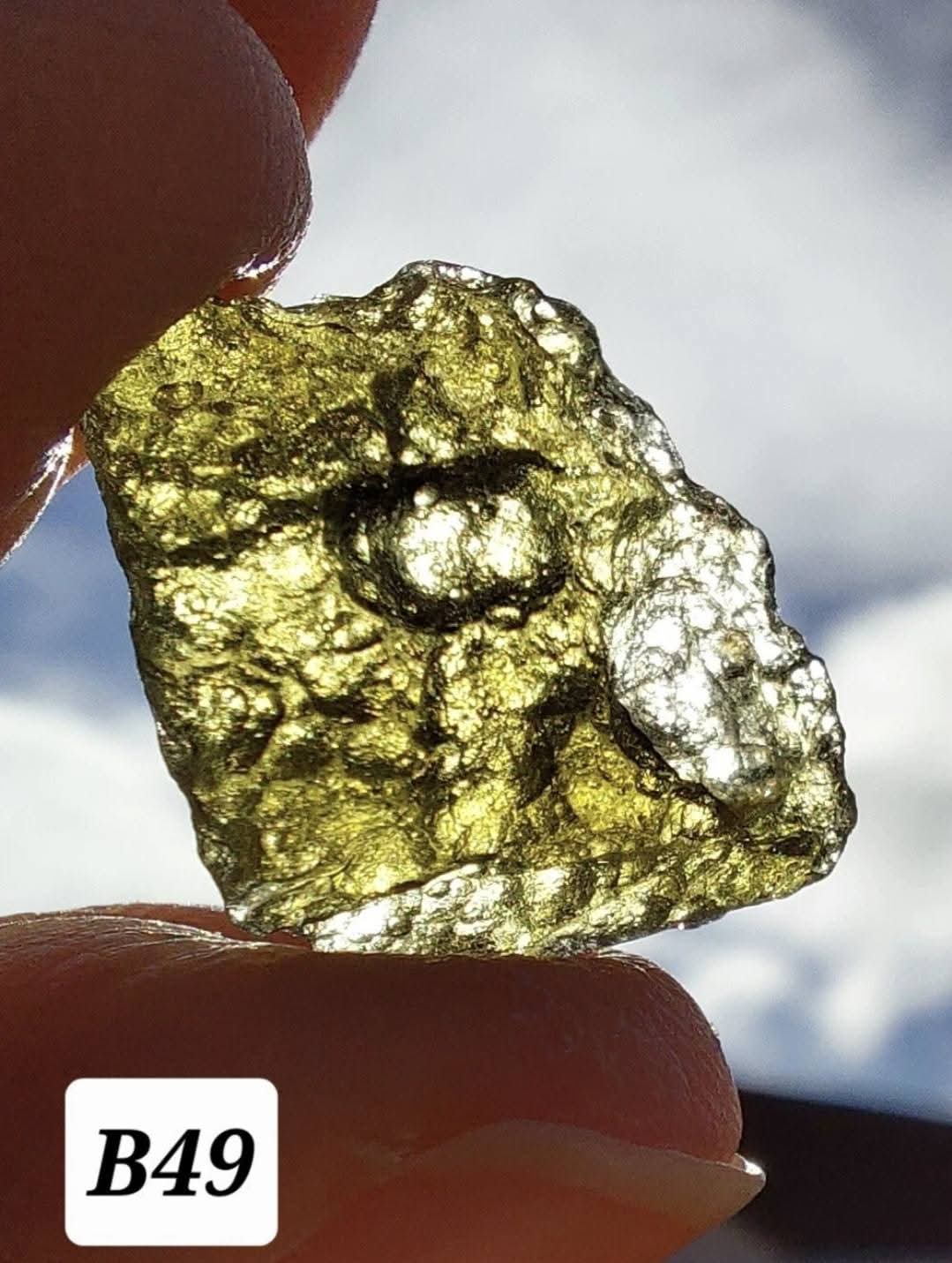 Moldavite Piece, 1.48g, Tektite (Ref: B49)