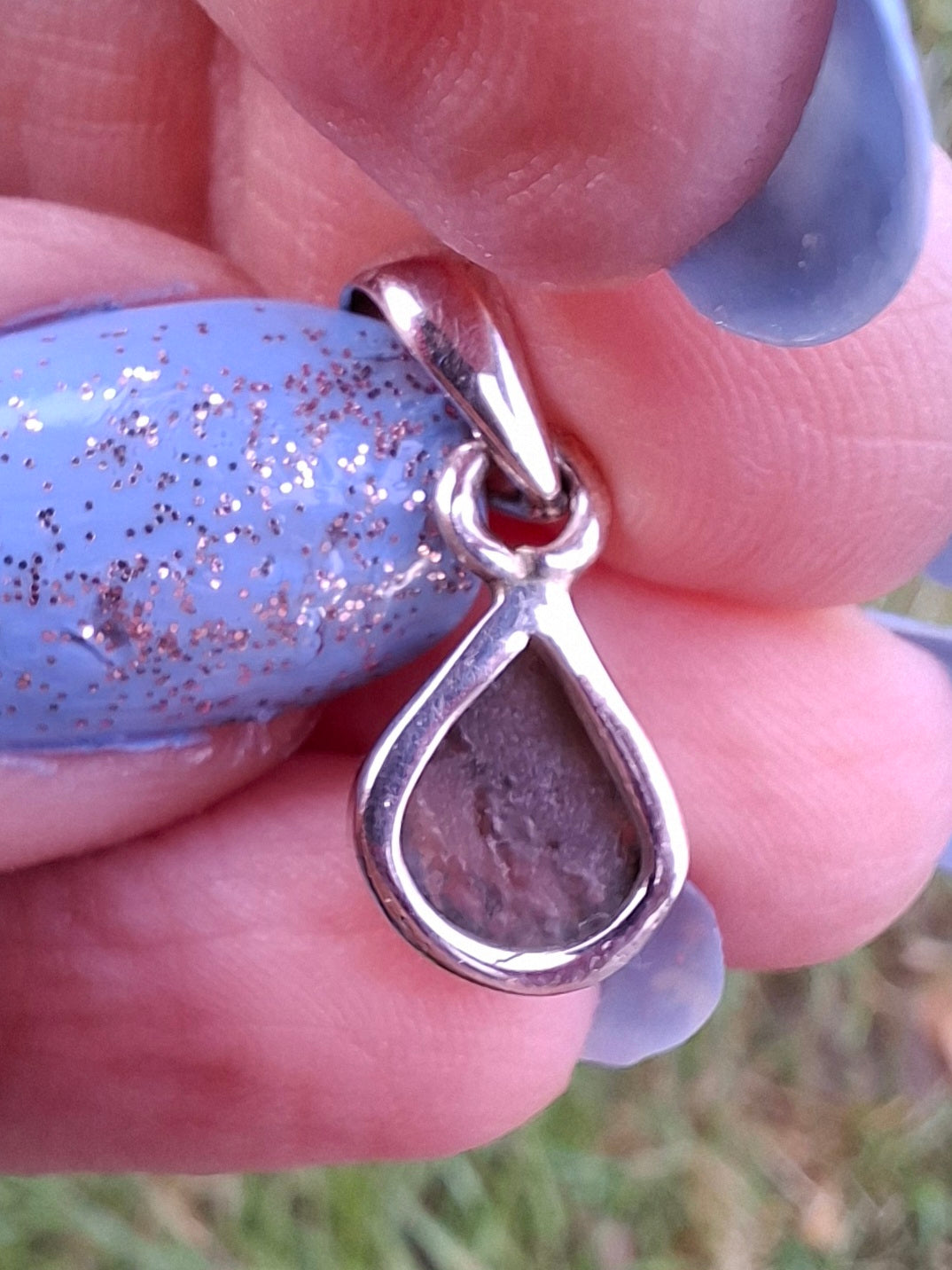 Moldavite Pendant, 925 Silver, Tektite (Ref: P63)
