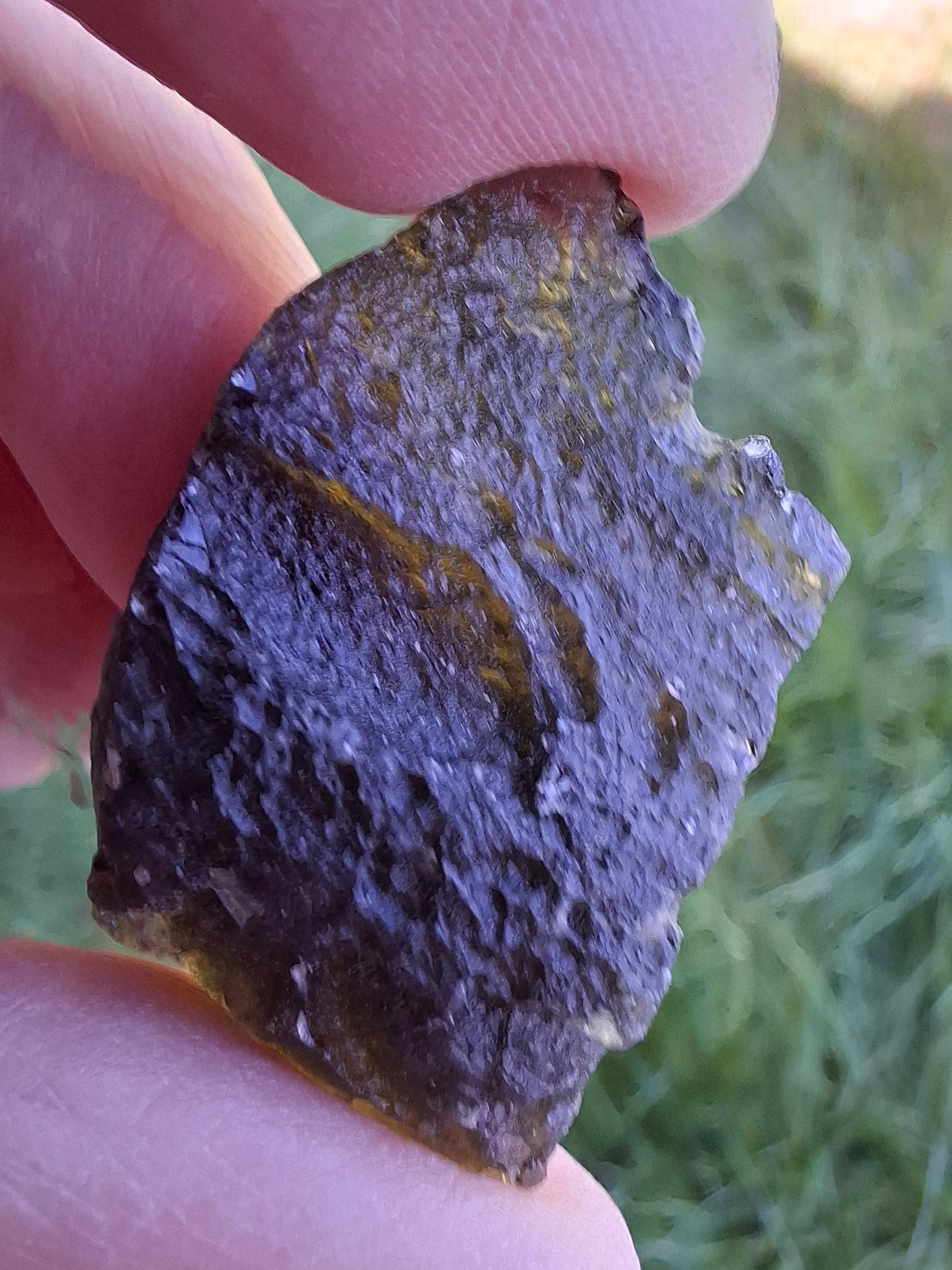 Moldavite Piece, JAKULE, 7.00g, Tektite (Ref: 1376)