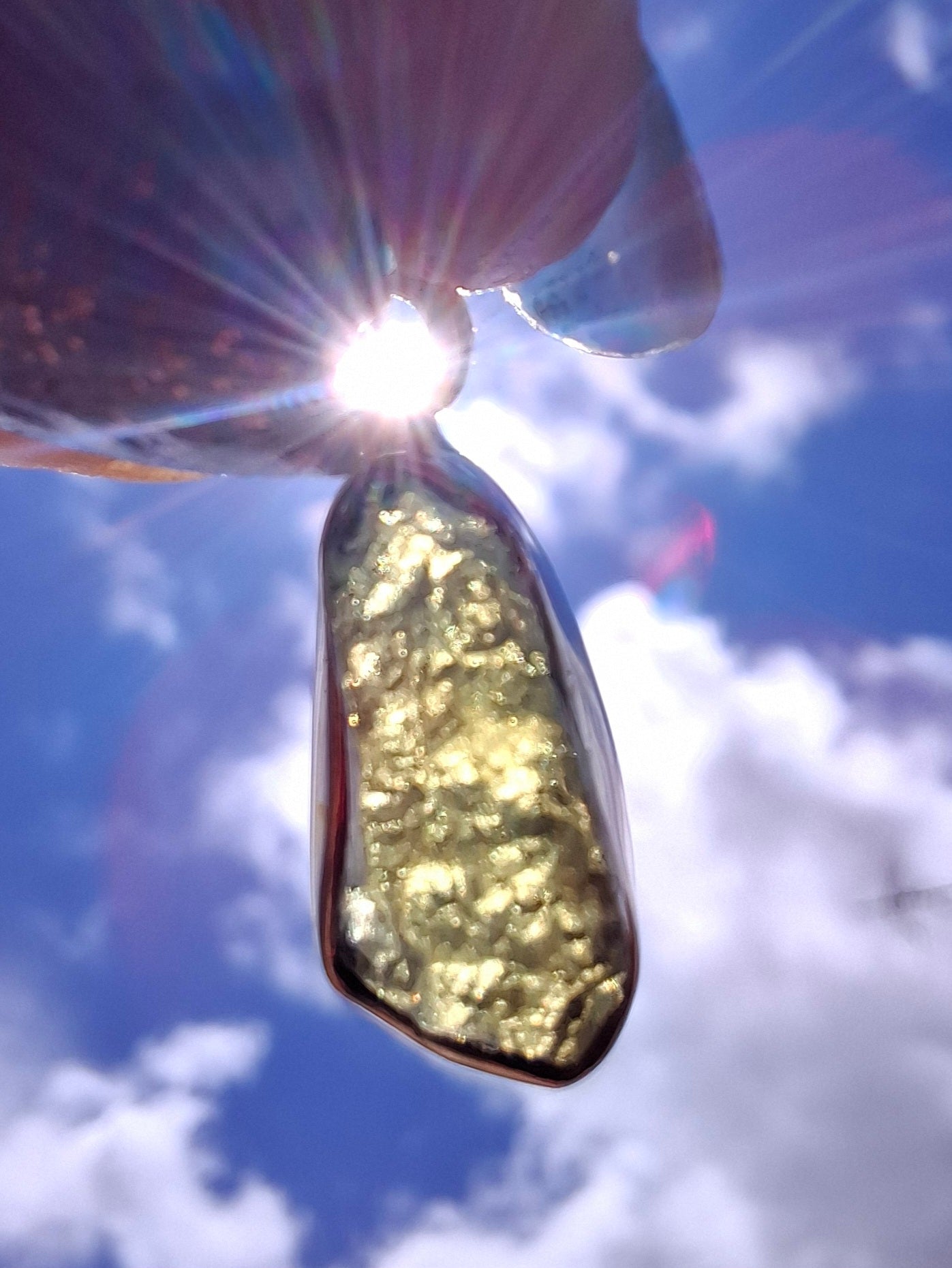 Moldavite Pendant, 925 Silver, Tektite (Ref: P79)