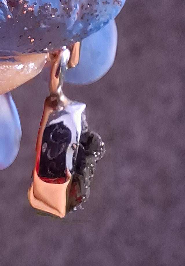 Moldavite Piece, 925 Silver, Tektite (Ref: P54)